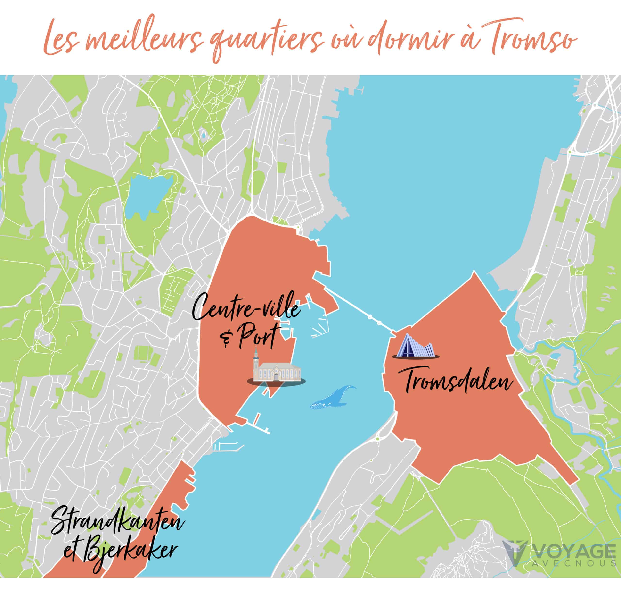 map ou dormir tromso