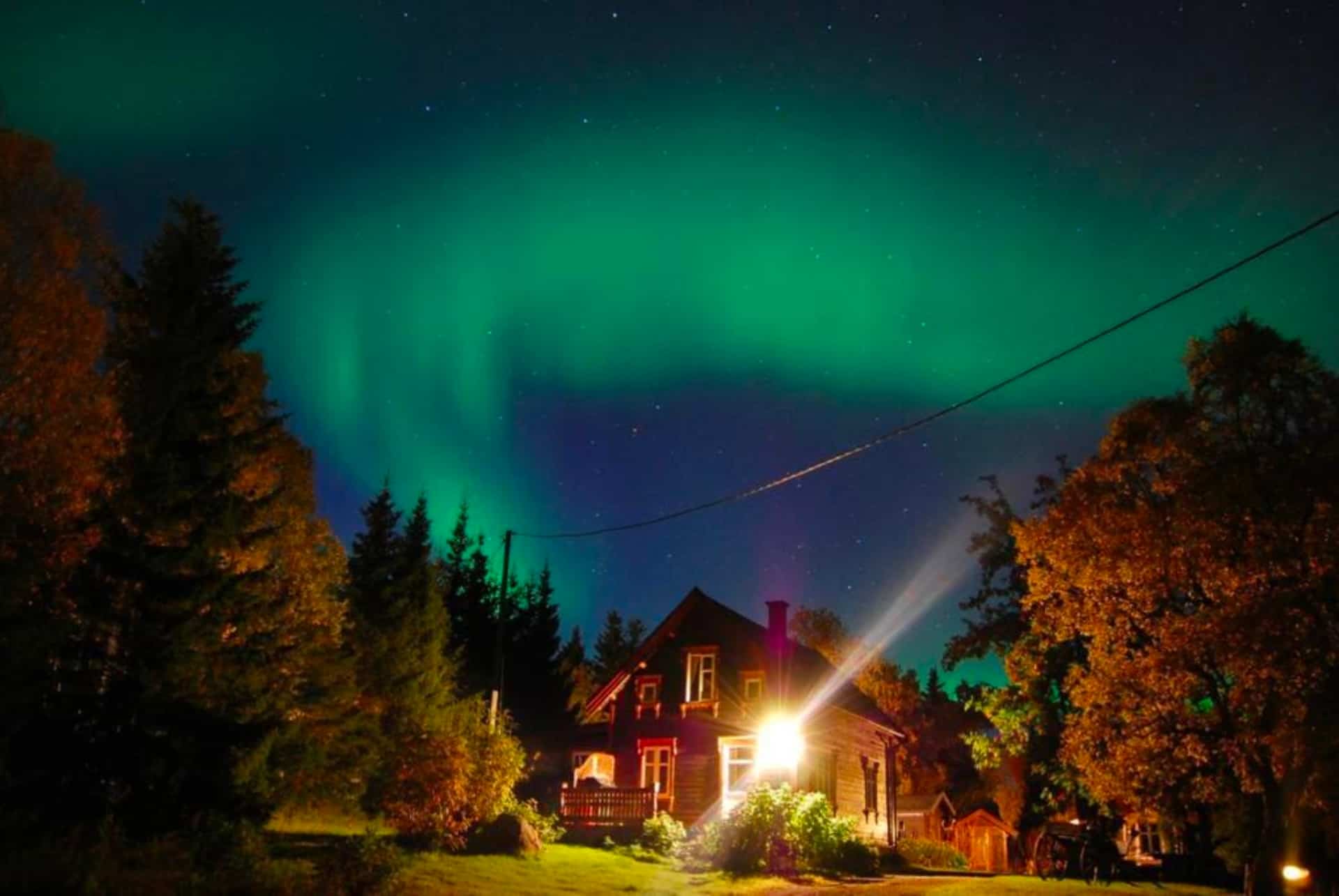 old norwegian log house tromso