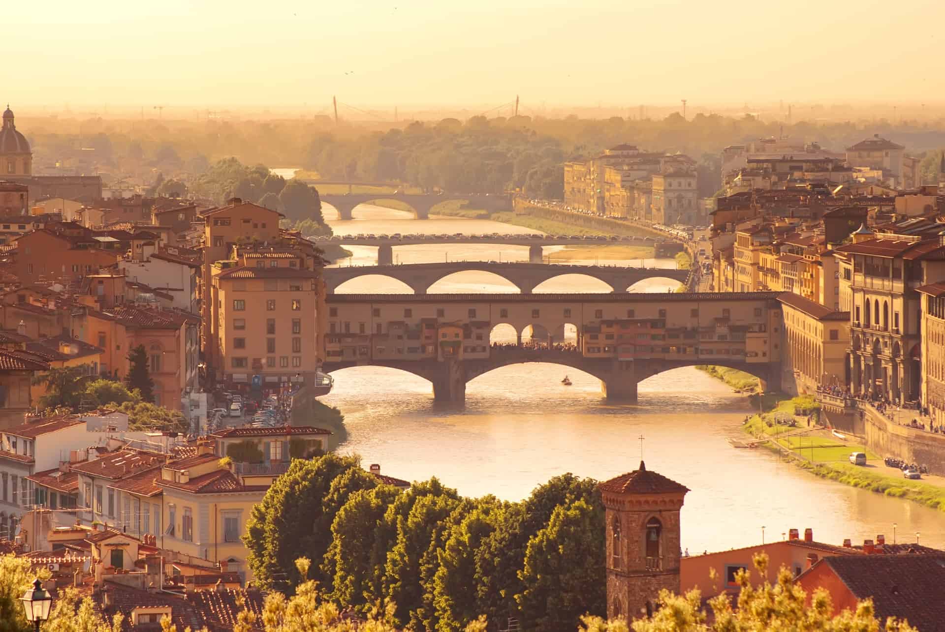 ponte vecchio vue aerienne