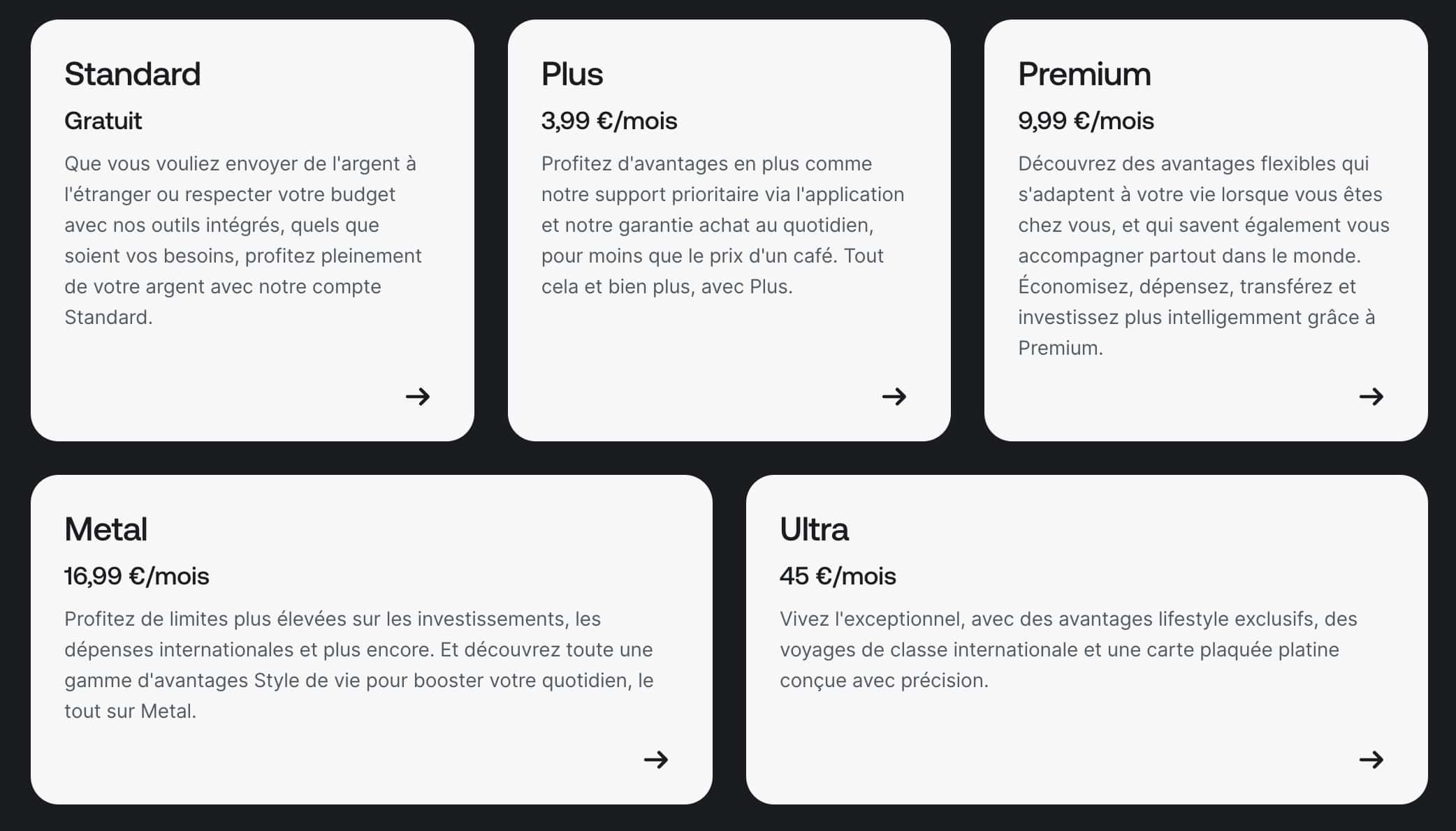 revolut abonnements comparatif revolut et boursorama