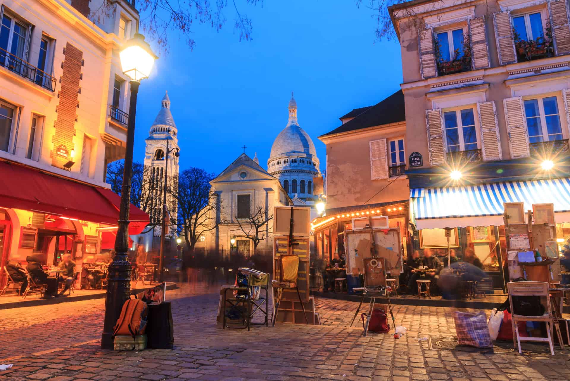 sacre coeur paris nuit