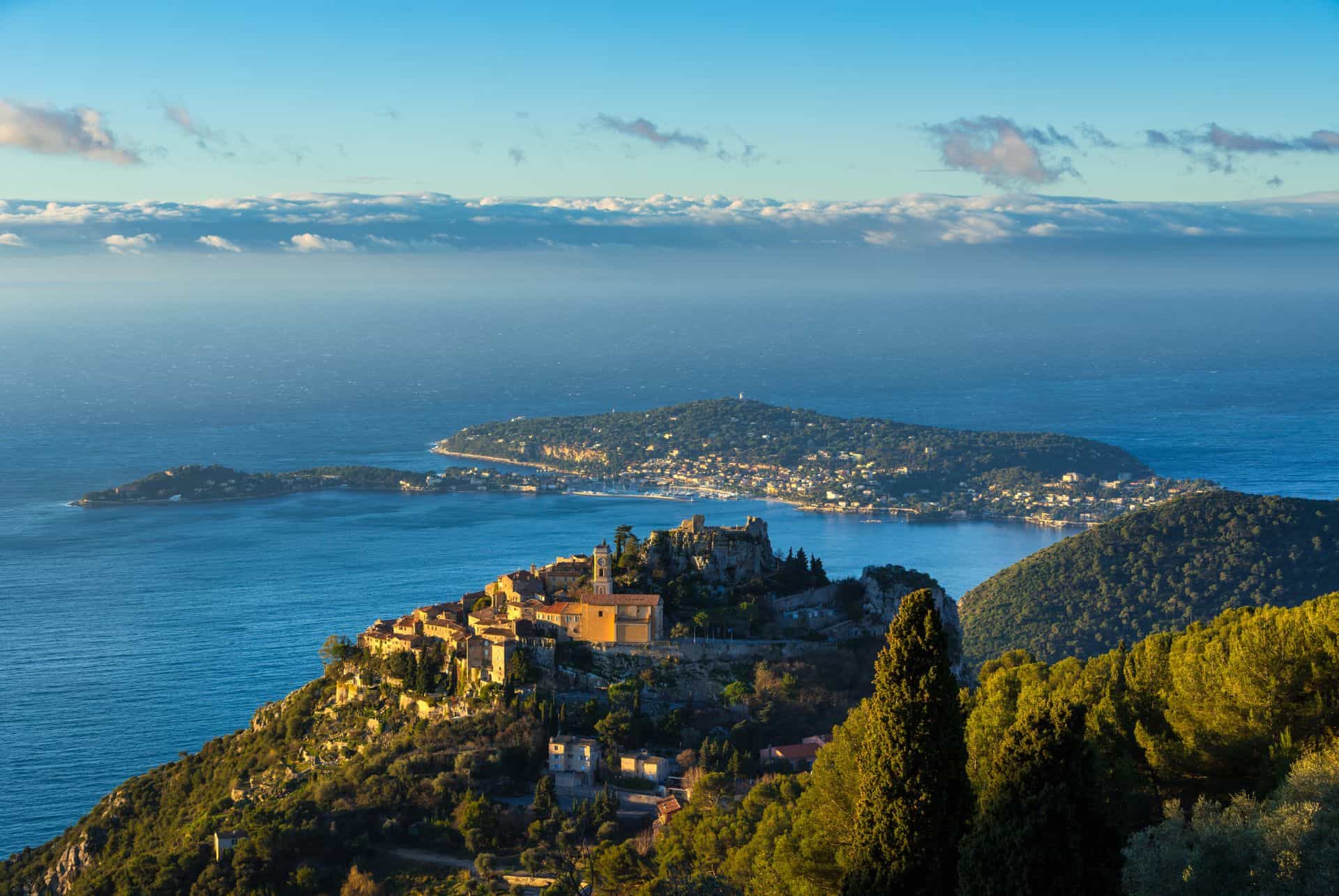 village eze ou partir france fevrier