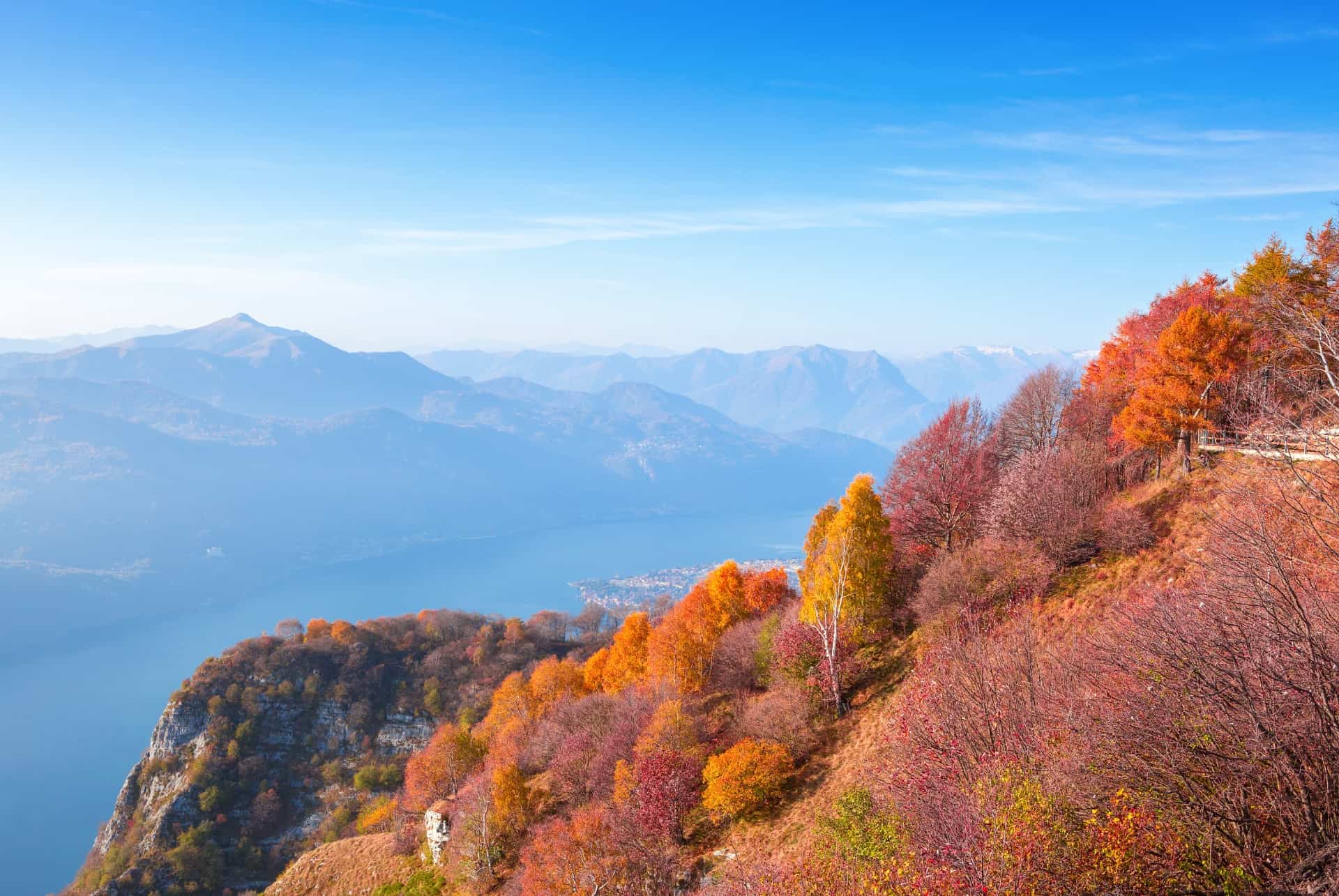 partir en automne lac de come