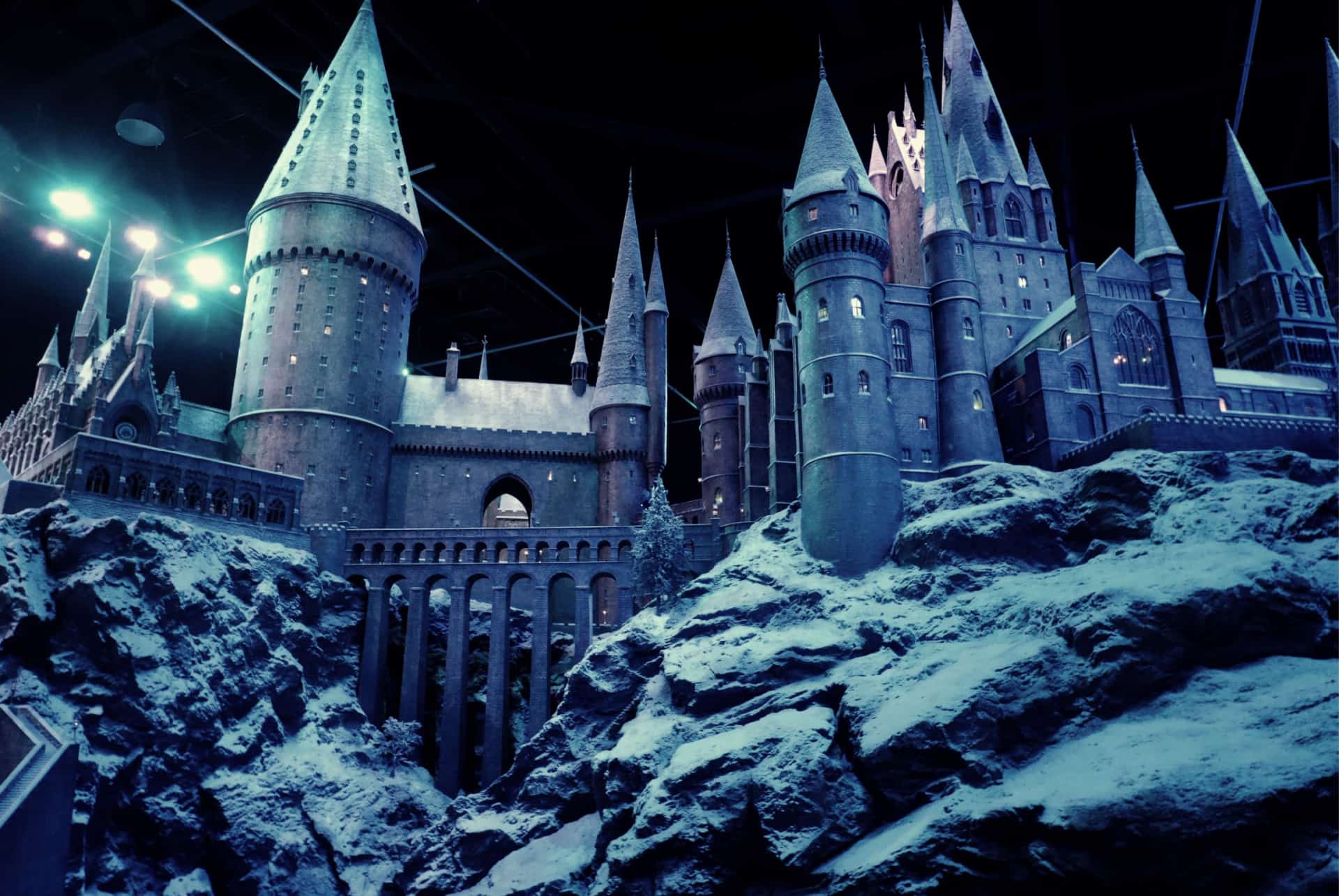 poudlard sous la neige studios harry potter londres