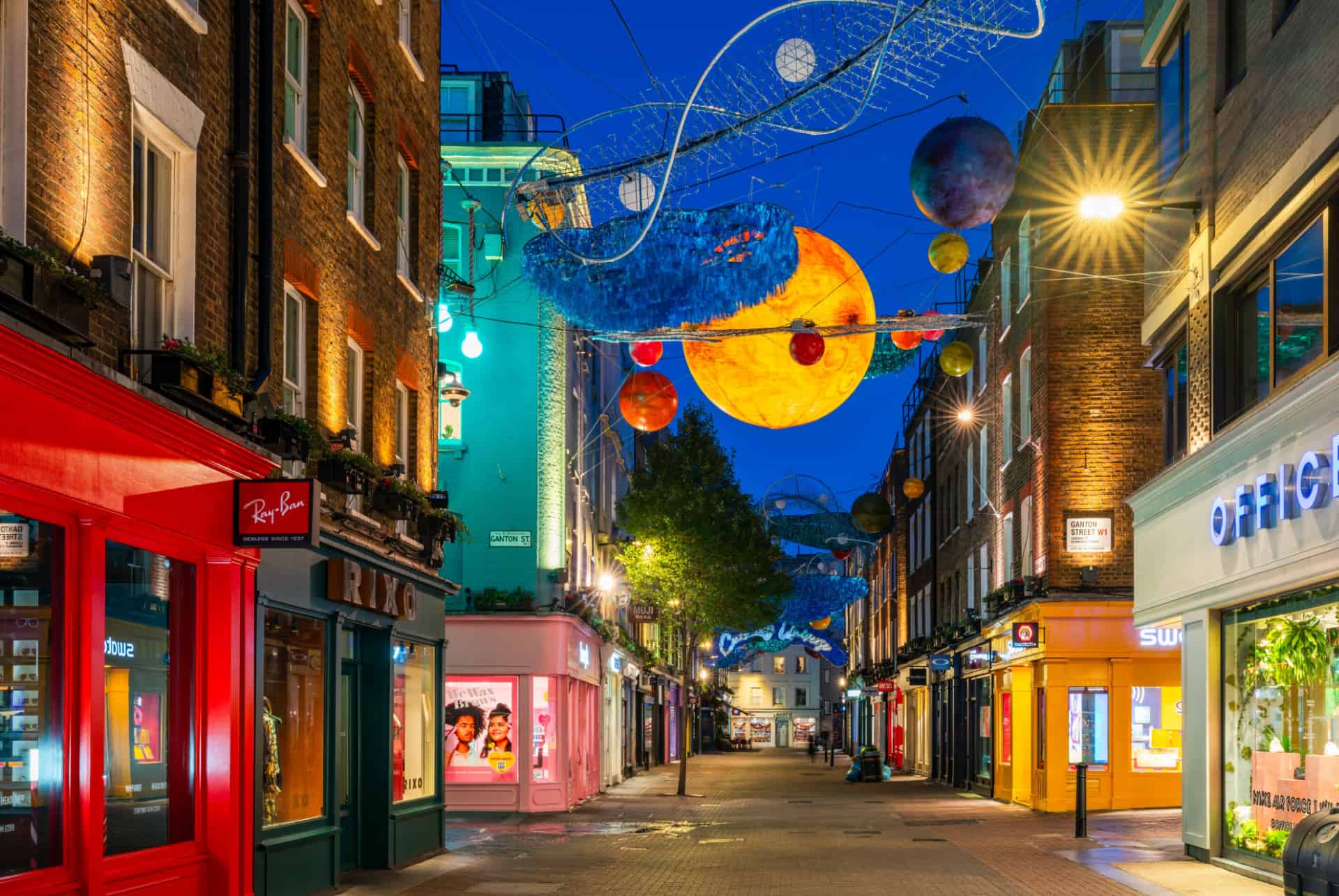 theme illuminations 2023 londres carnaby street