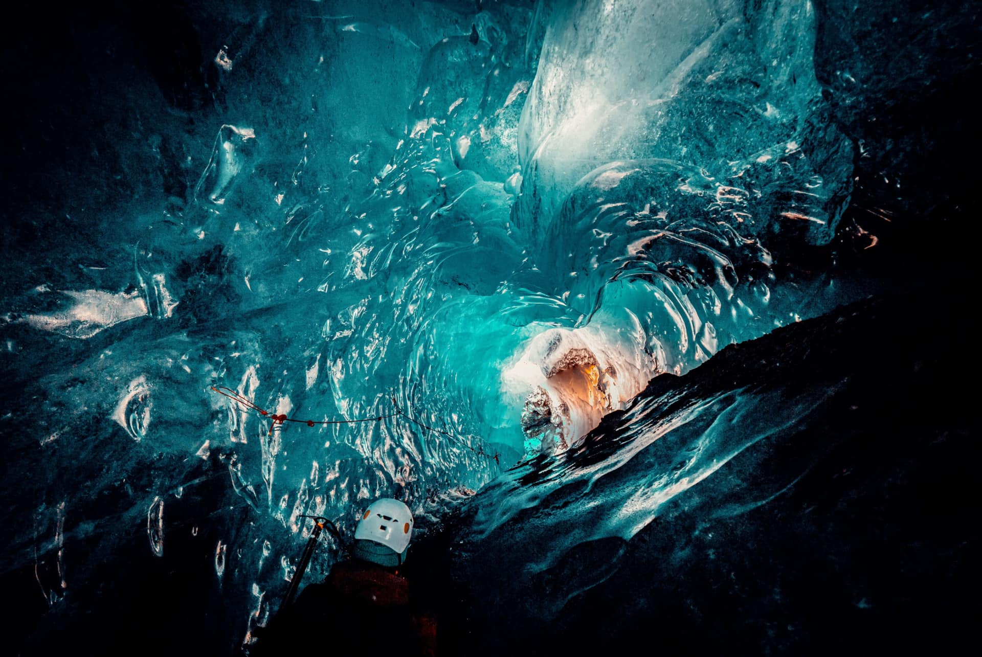 grotte de glace katla volcans dislande