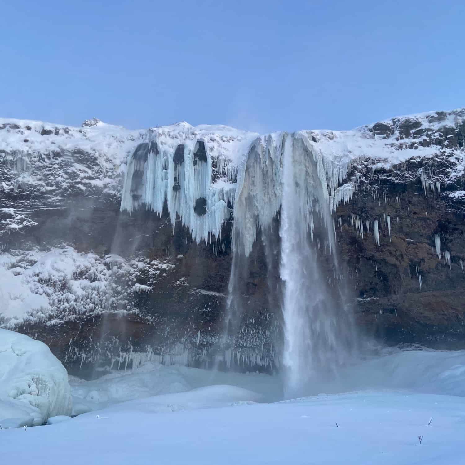 seljalandsfoss en hiver