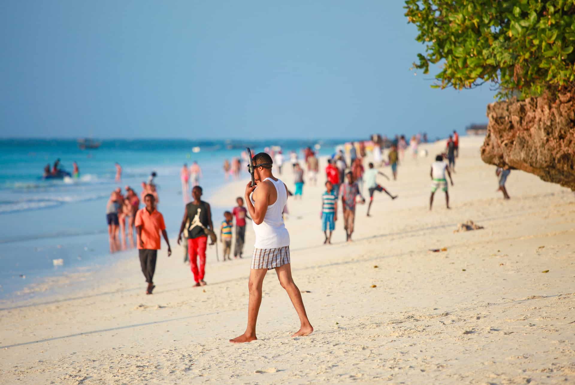 touristes a zanzibar