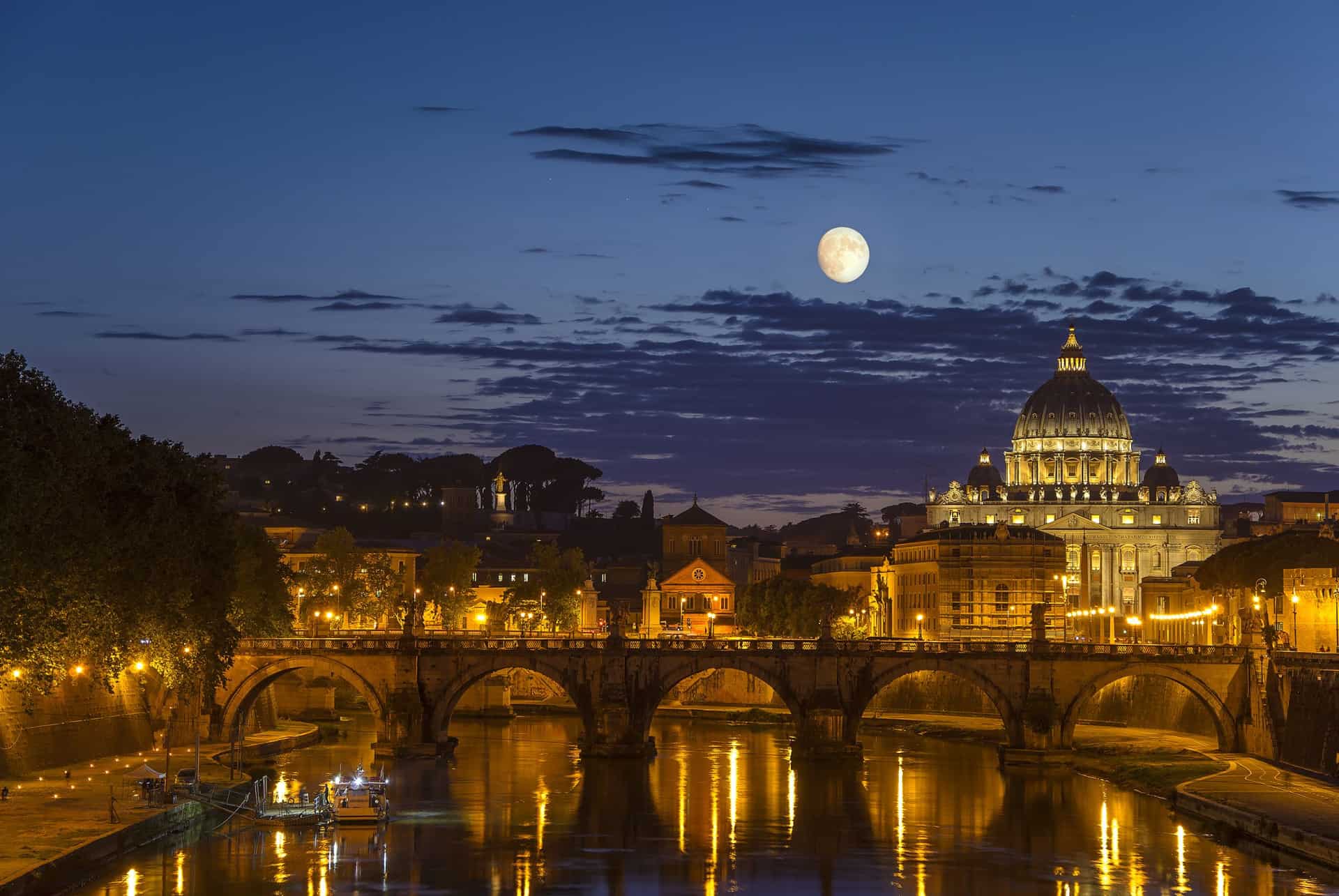 visite rome clair de lune