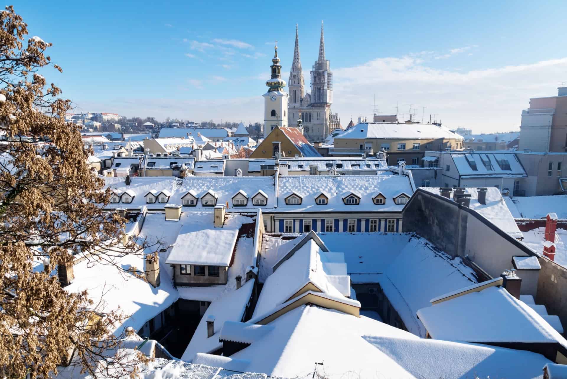 zagreb pendant hiver