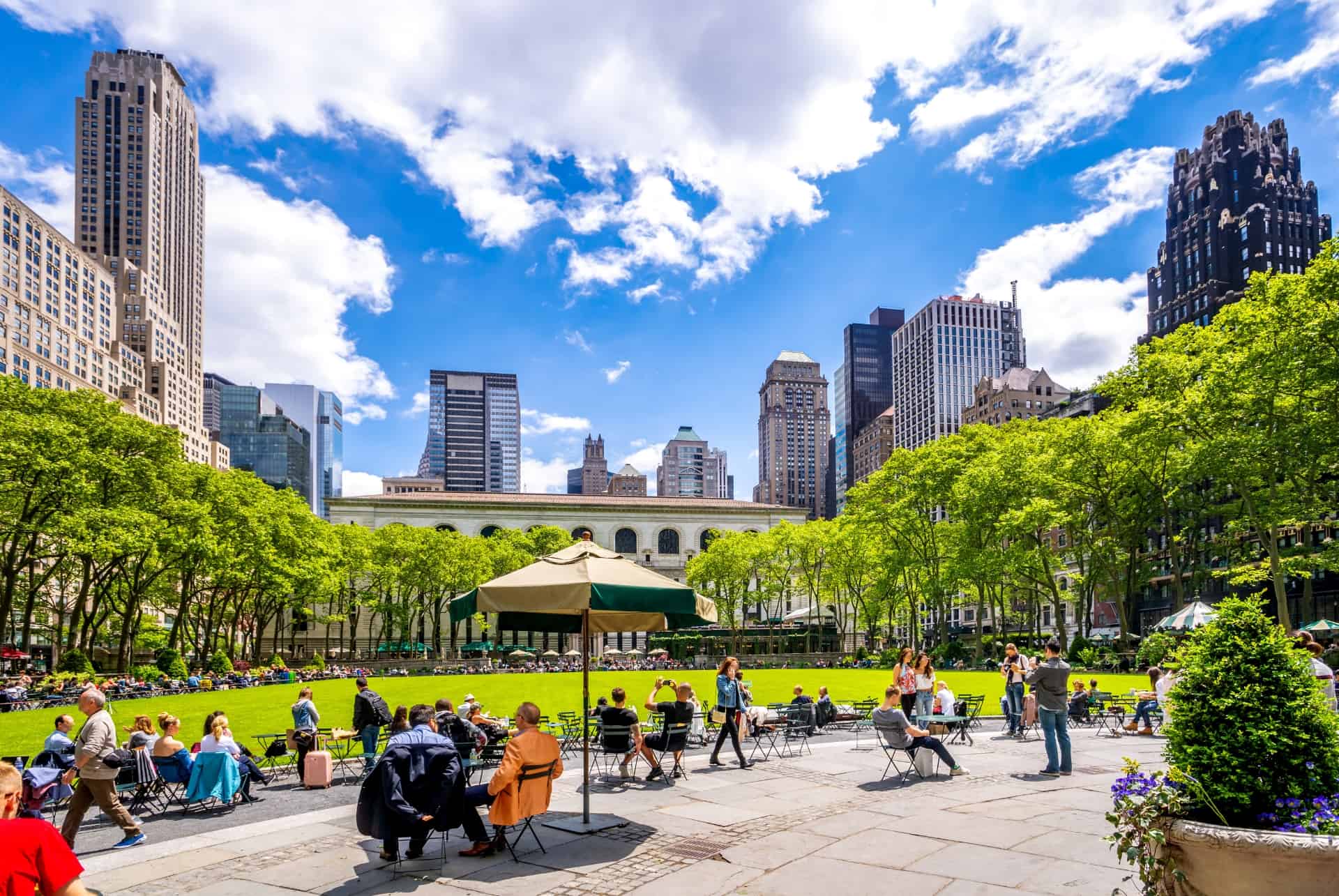 bryant park new york ete