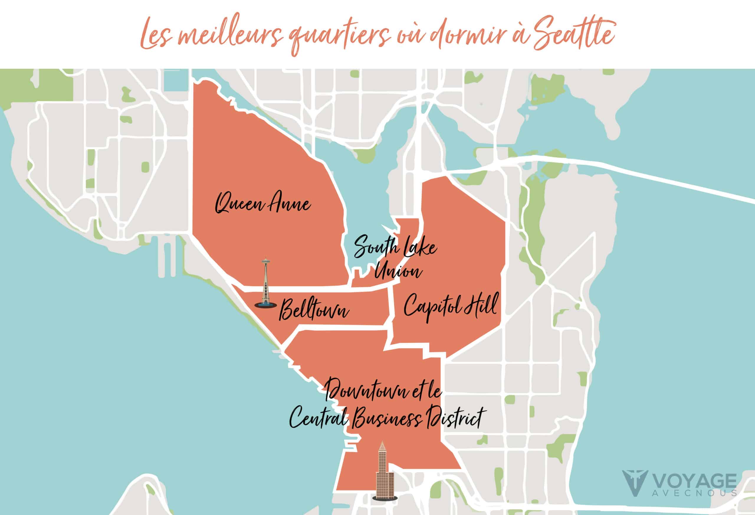 map ou dormir a seattle