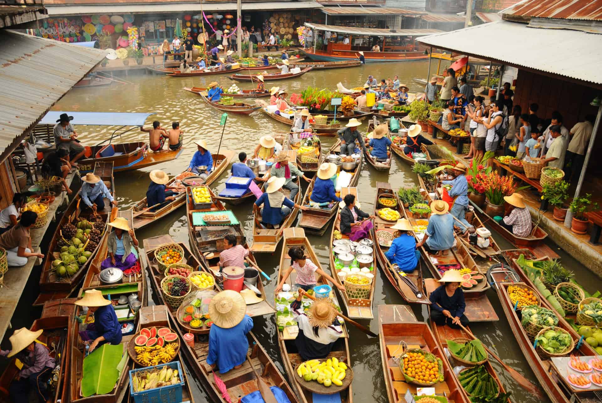 marche flottant thailande avril