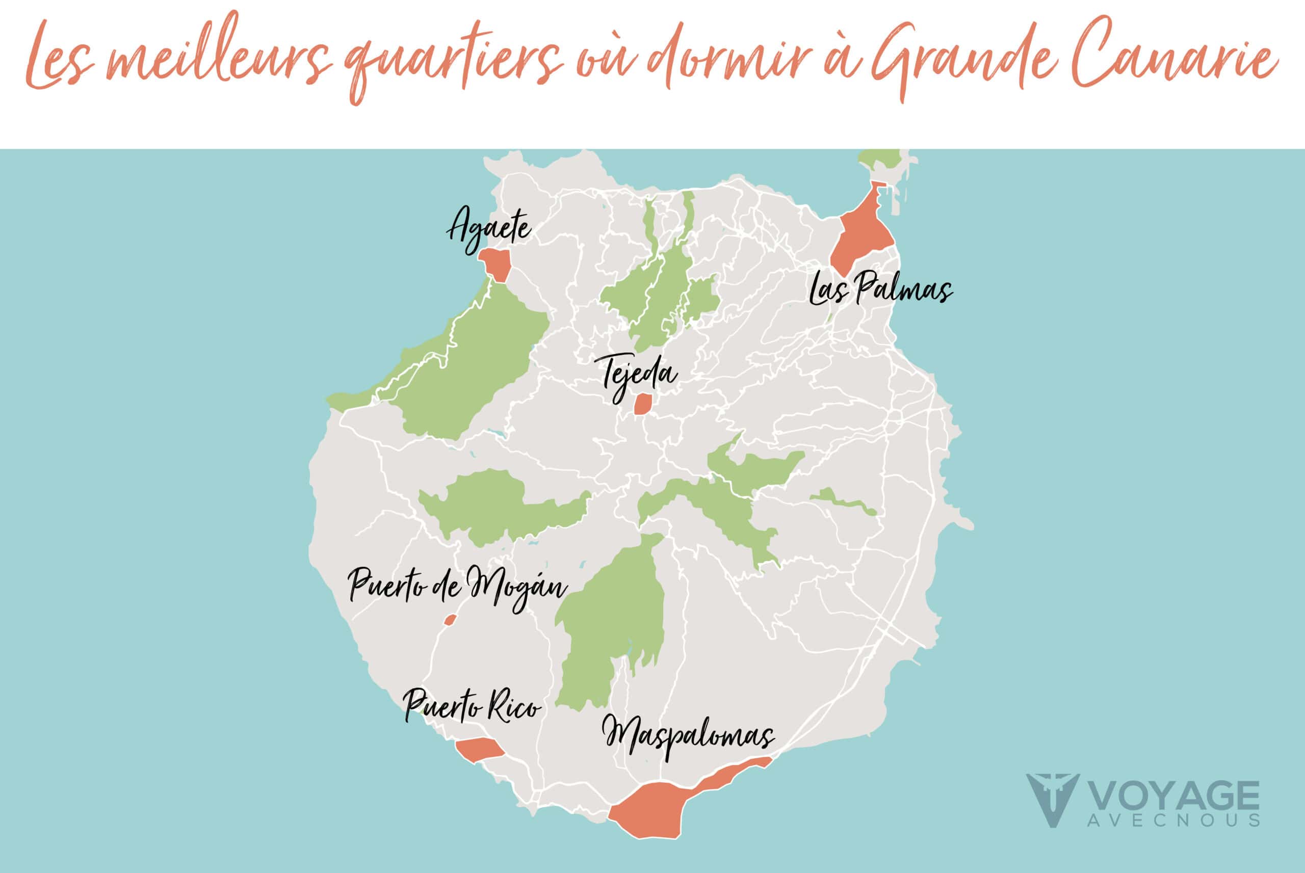 map ou dormir a grande canarie