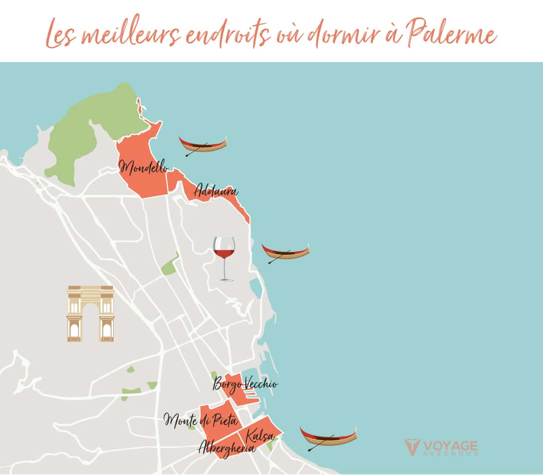 map ou dormir a palerme