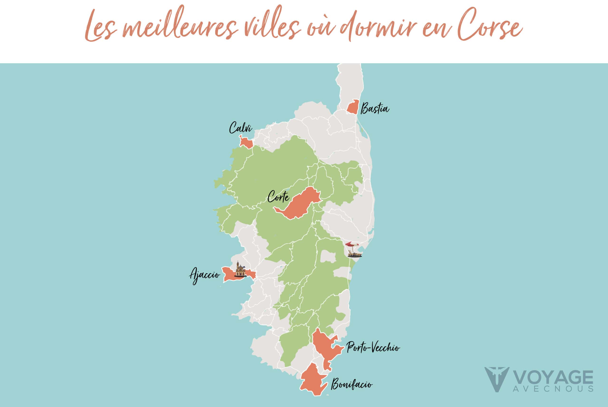 map ou dormir en corse