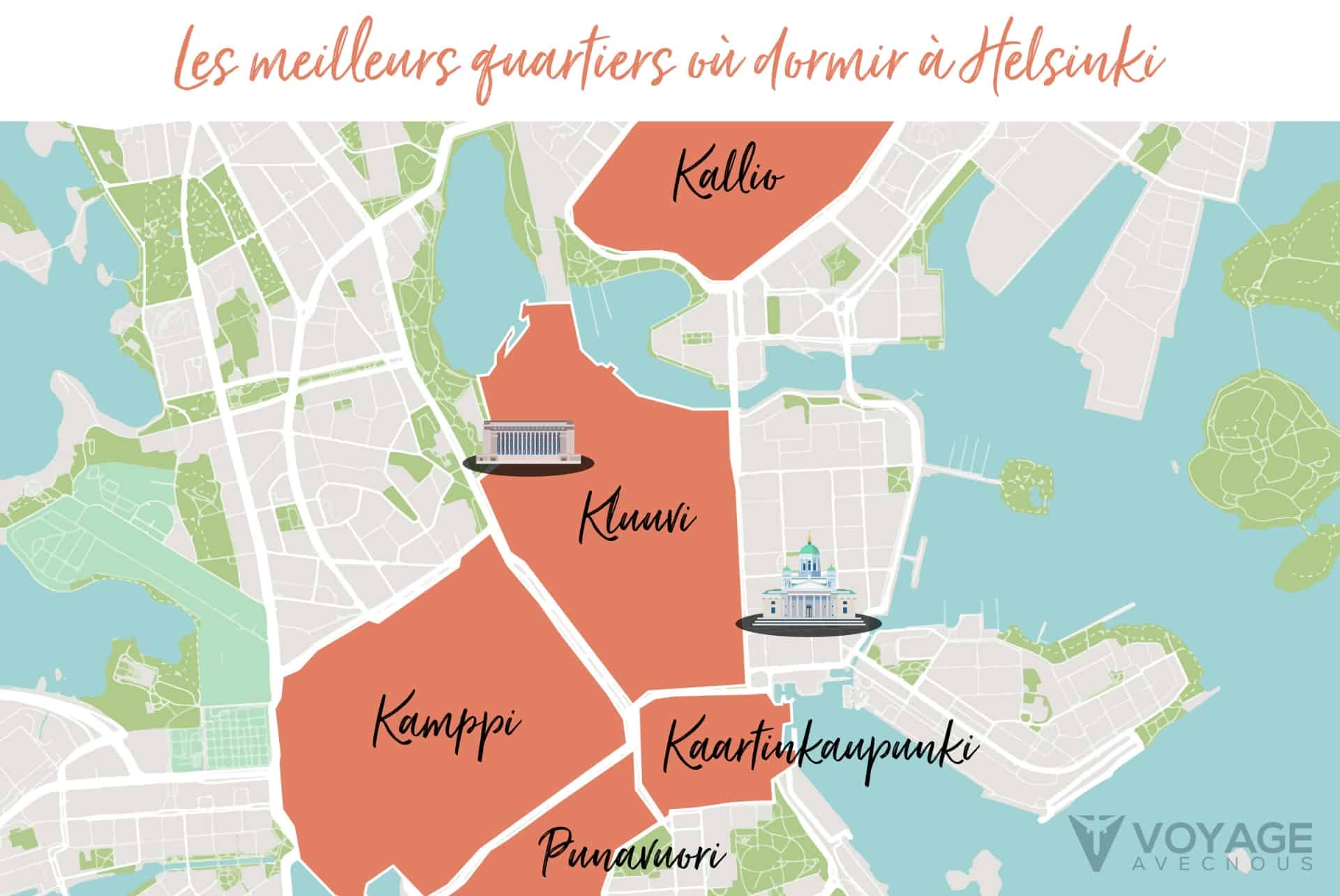 map ou dormir helsinki