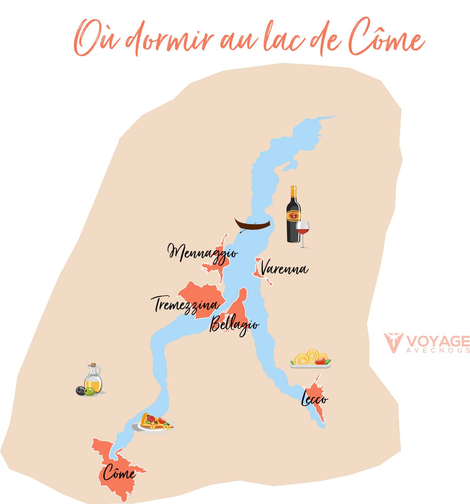 carte ou dormir lac de come