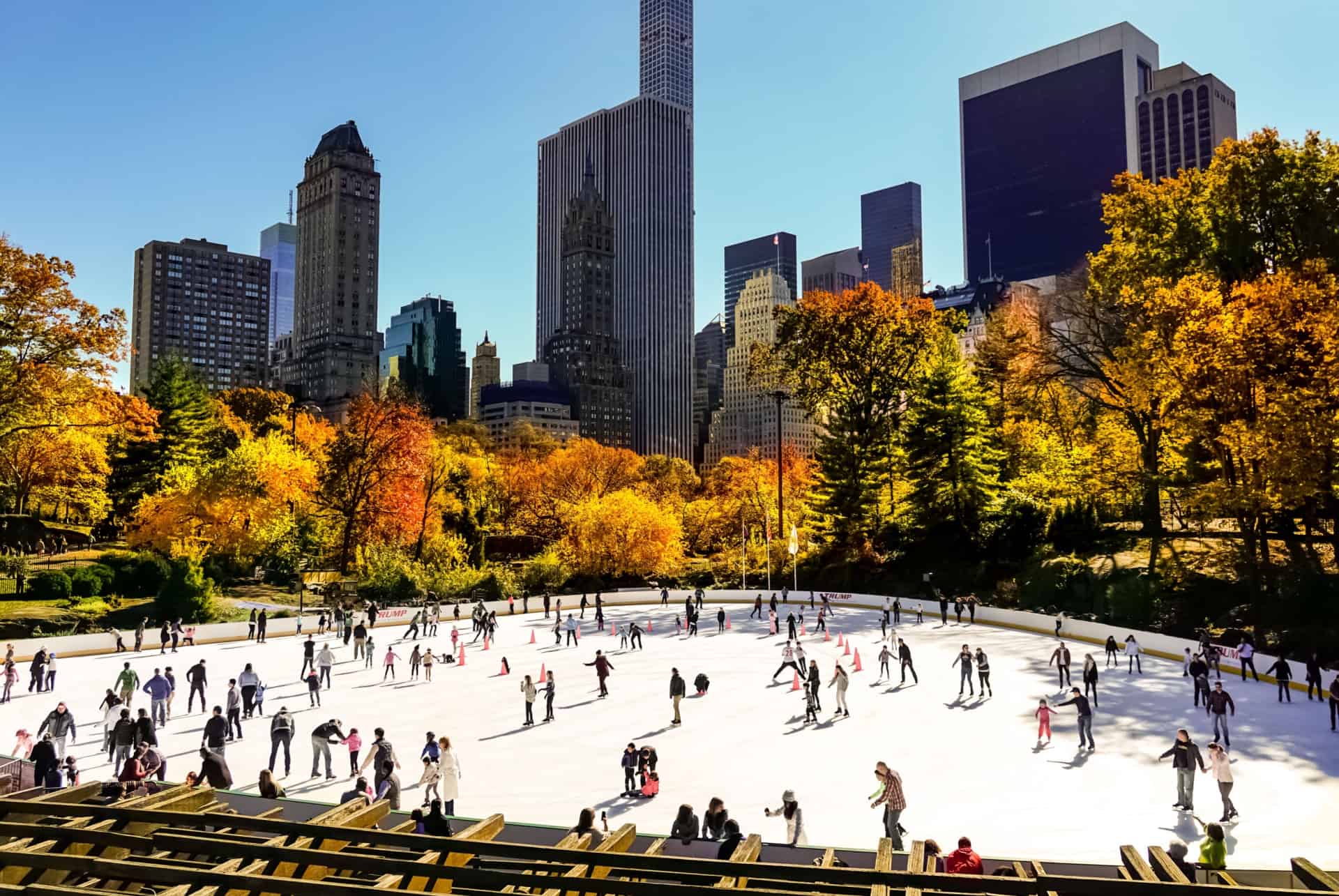 patinoire central park new york en novembre