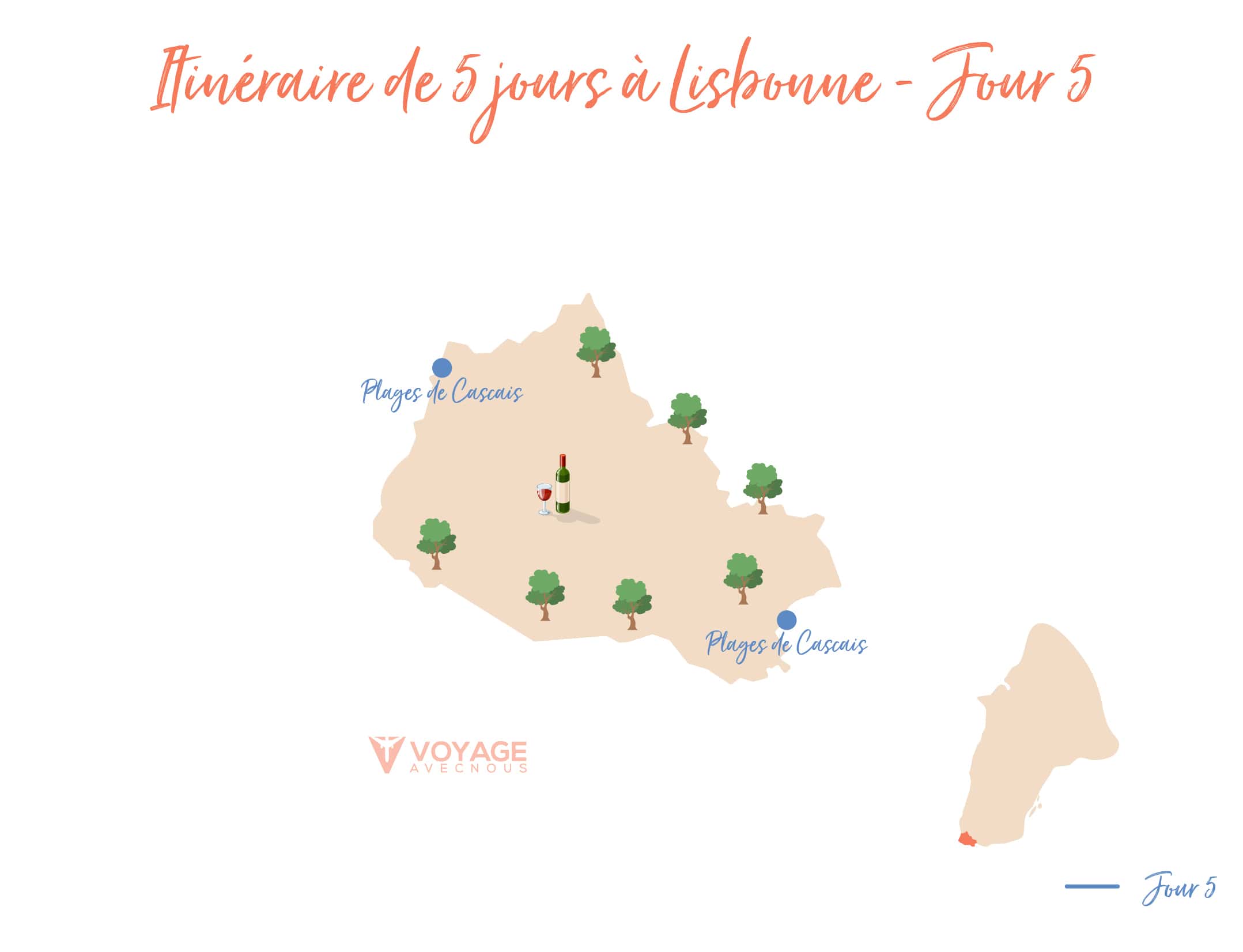 itineraire cascais lisbonne 5 jours