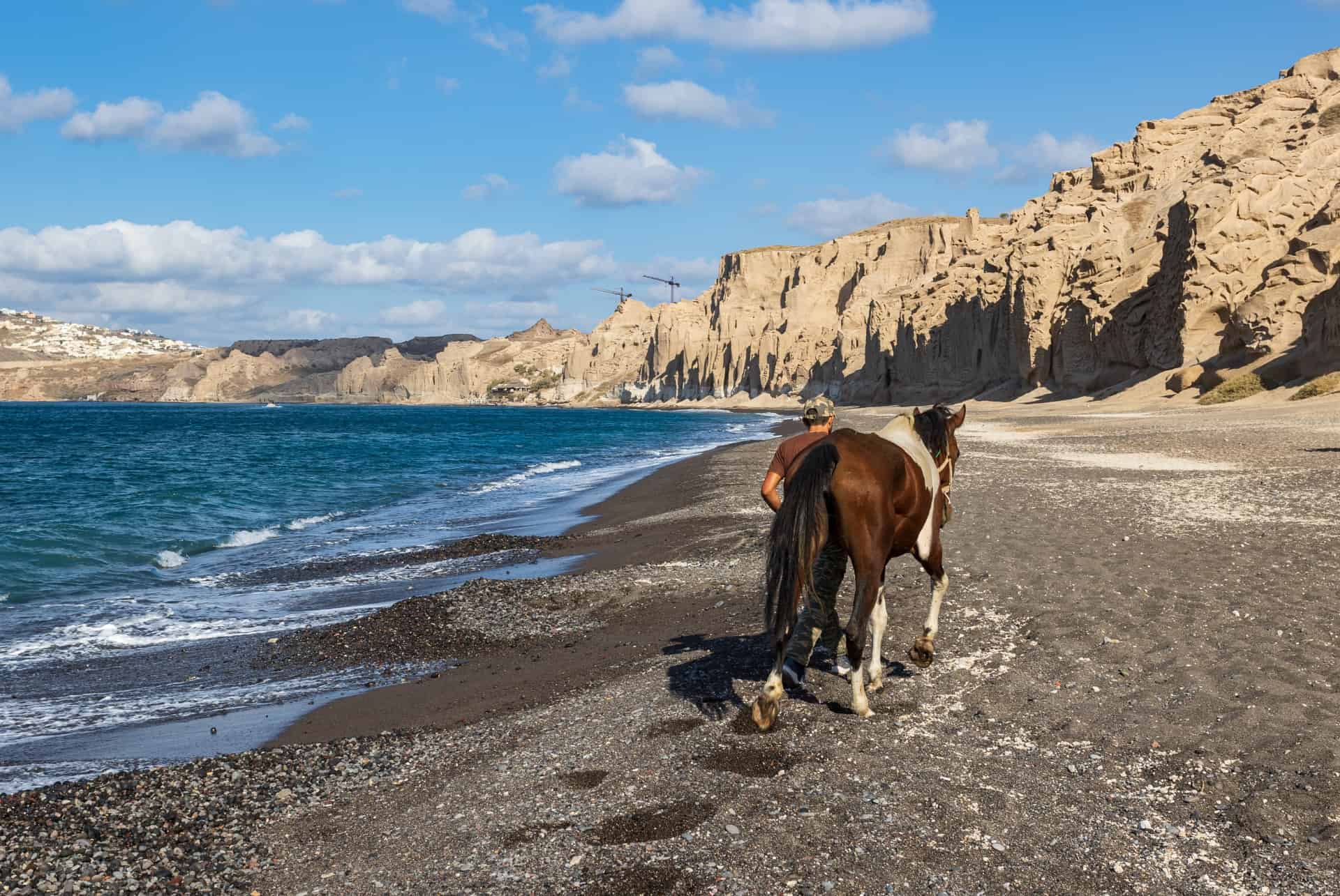 balade a cheval a santorin