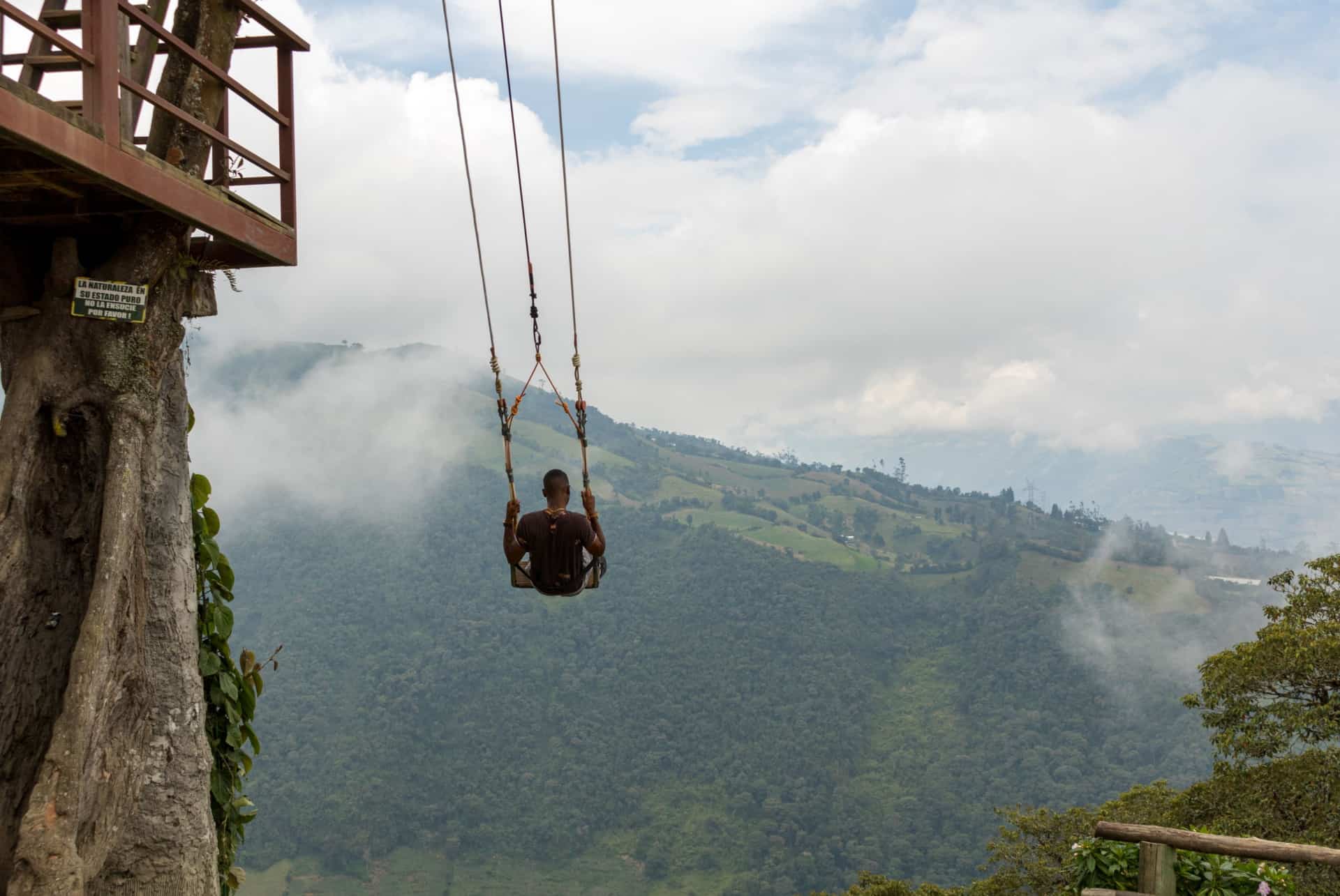 balancoire de banos lieux irreels