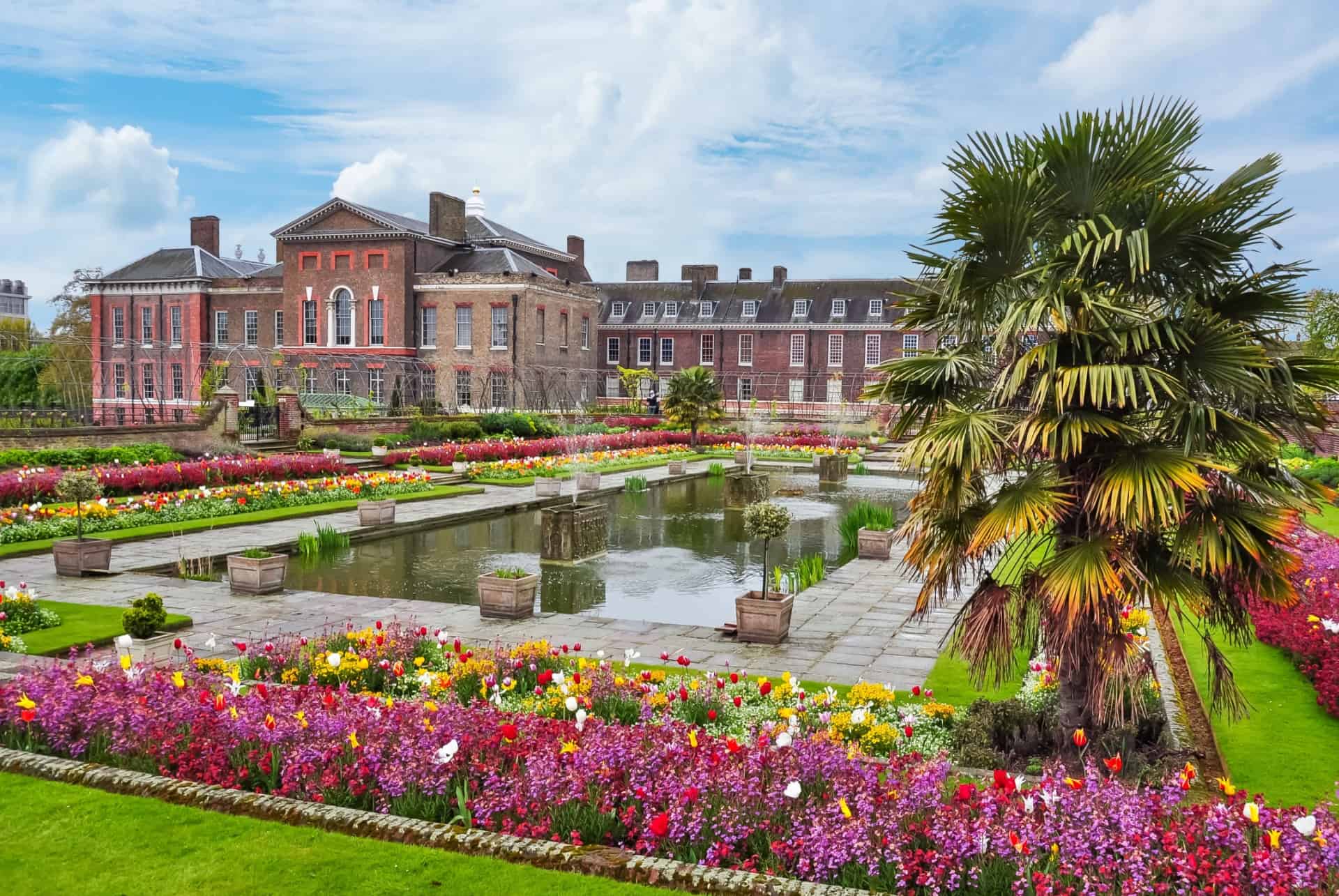 kensington palace a londres jardin