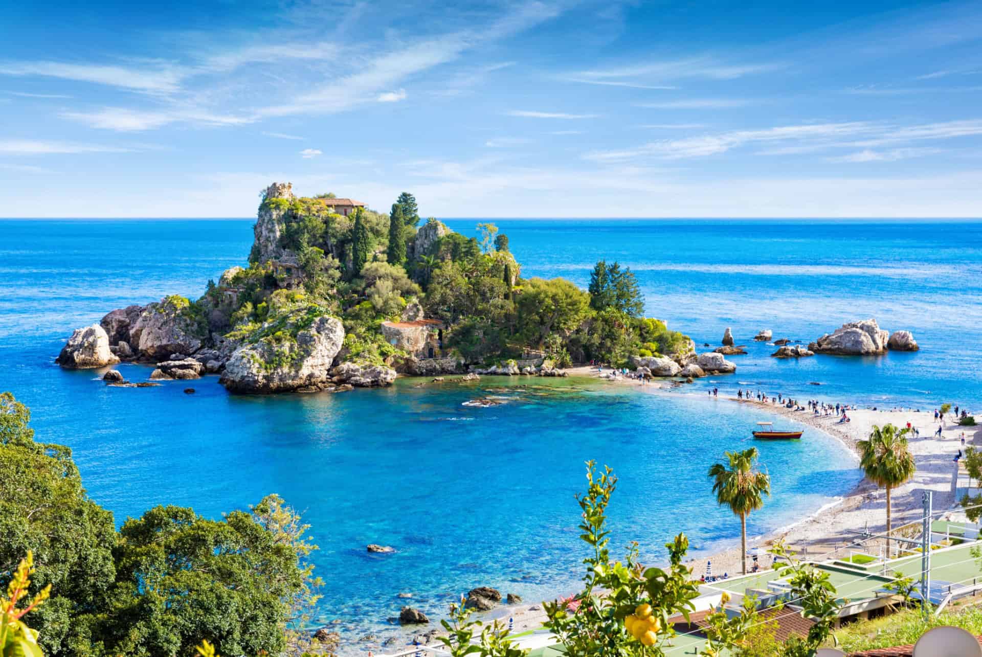 plage isola bella sicile