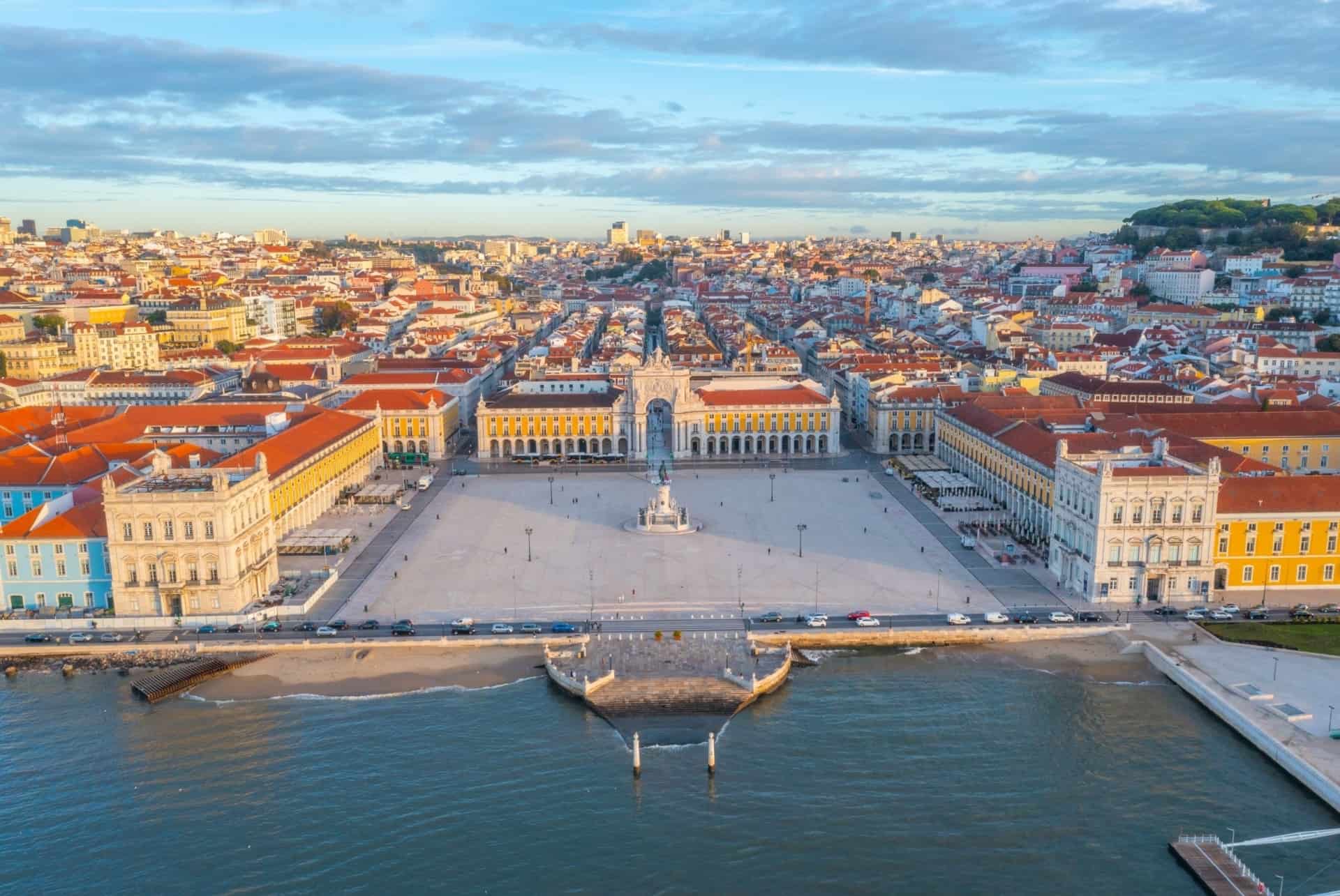 praca do comercio vue aerienne