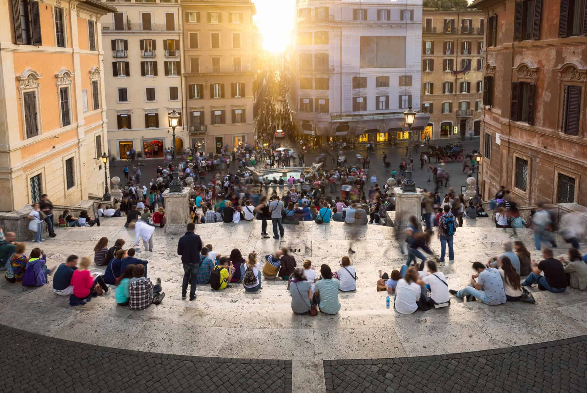 affluence touristique rome