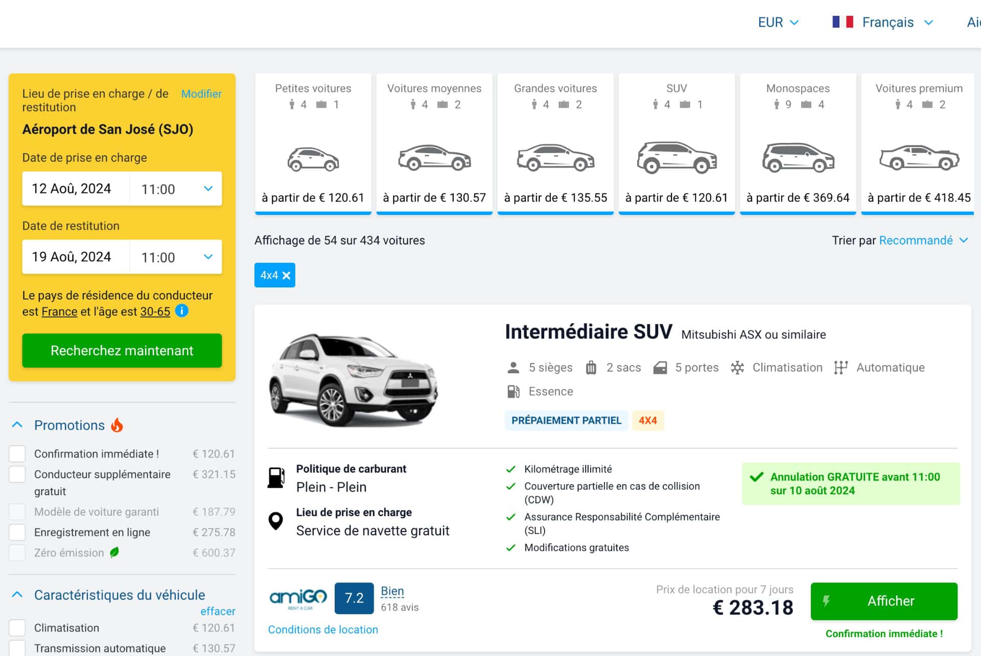 exemple 4x4 discover cars