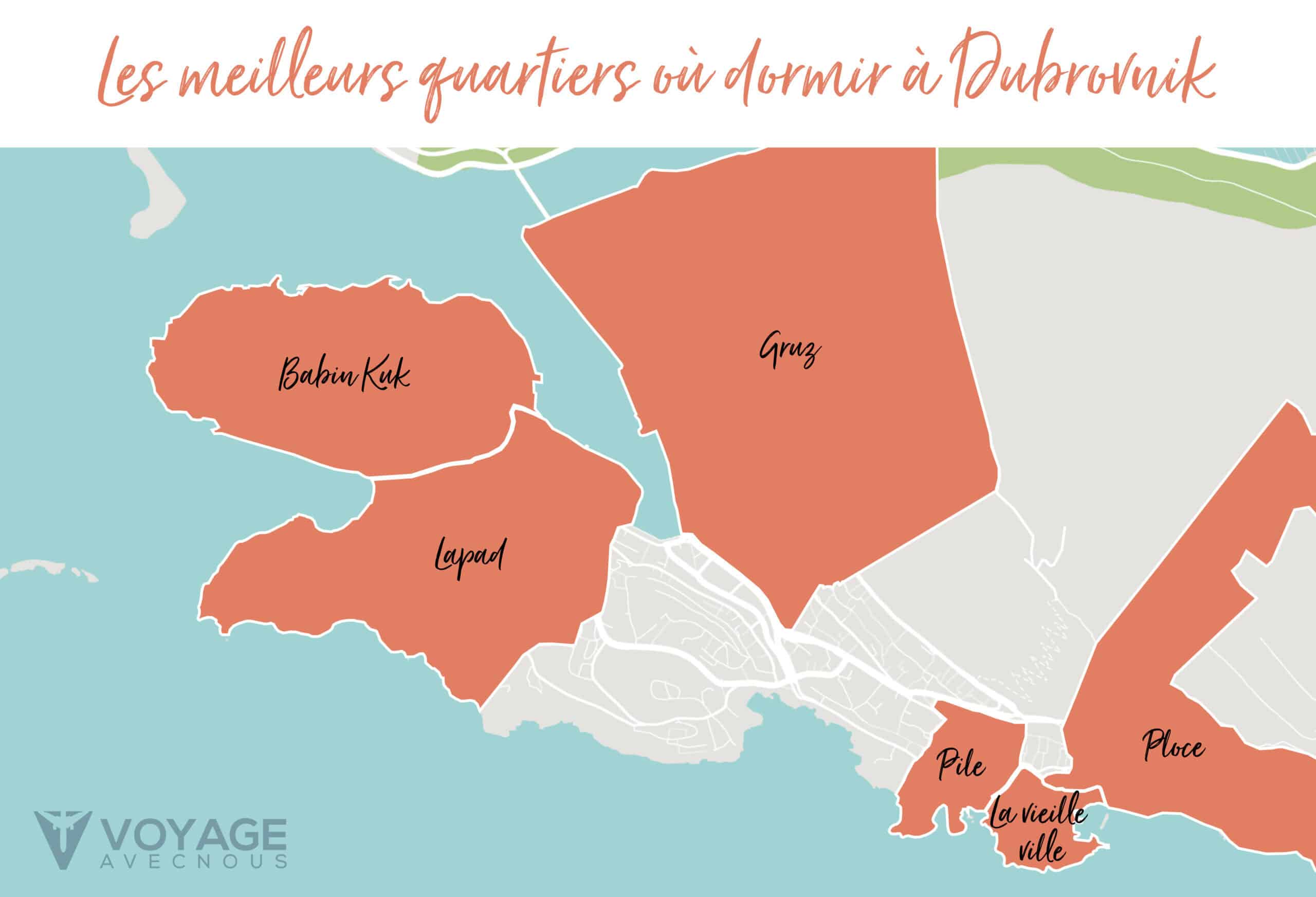 map ou dormir a dubrovnik