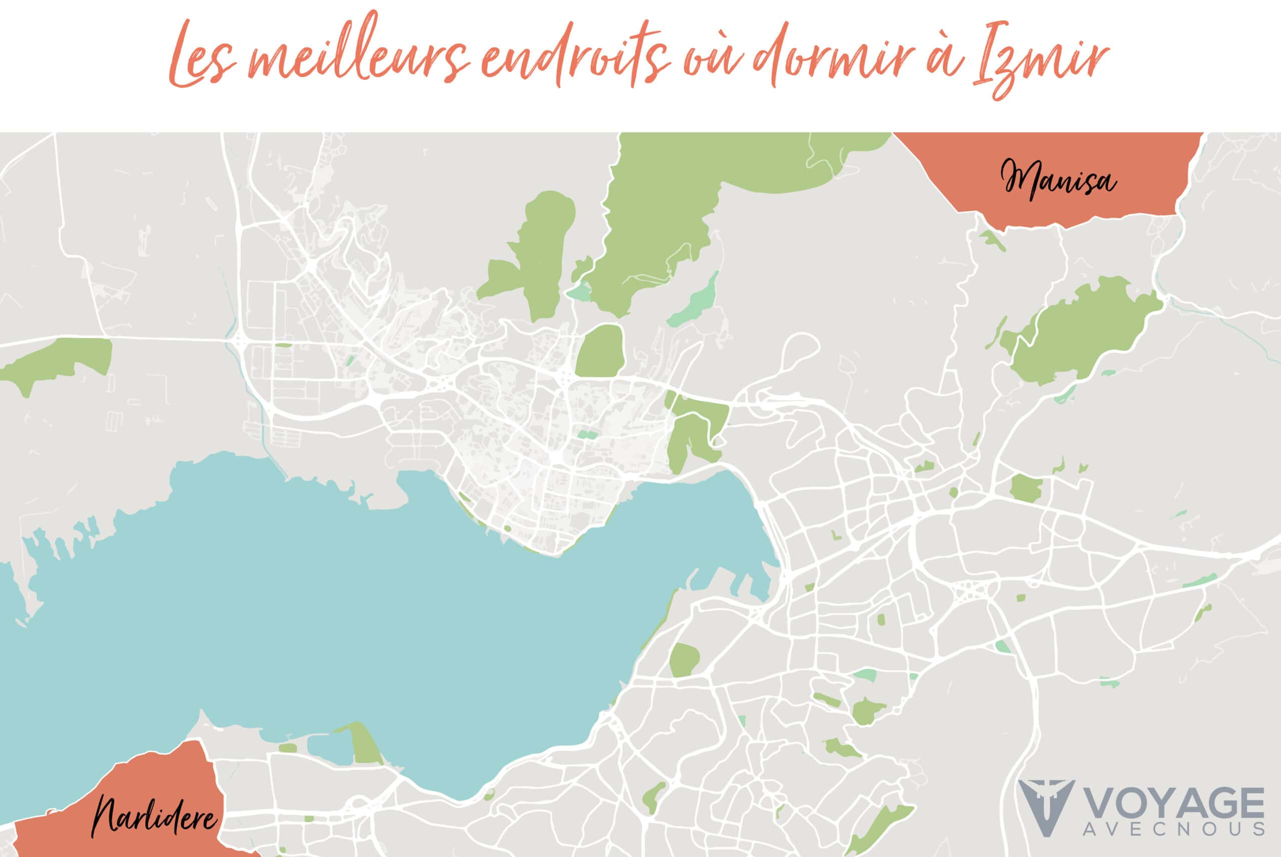 carte alentours izmir 