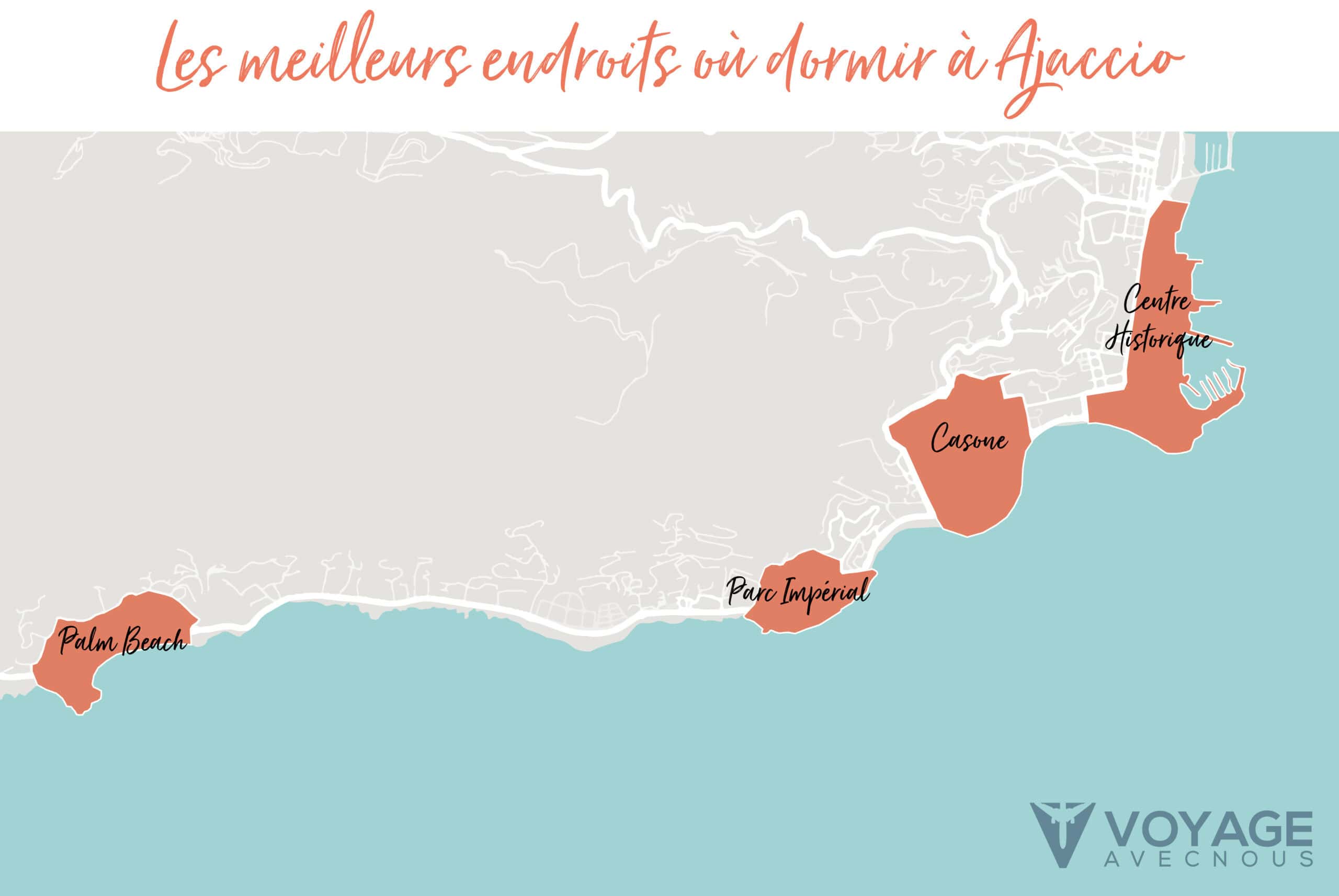 map ou dormir a ajaccio