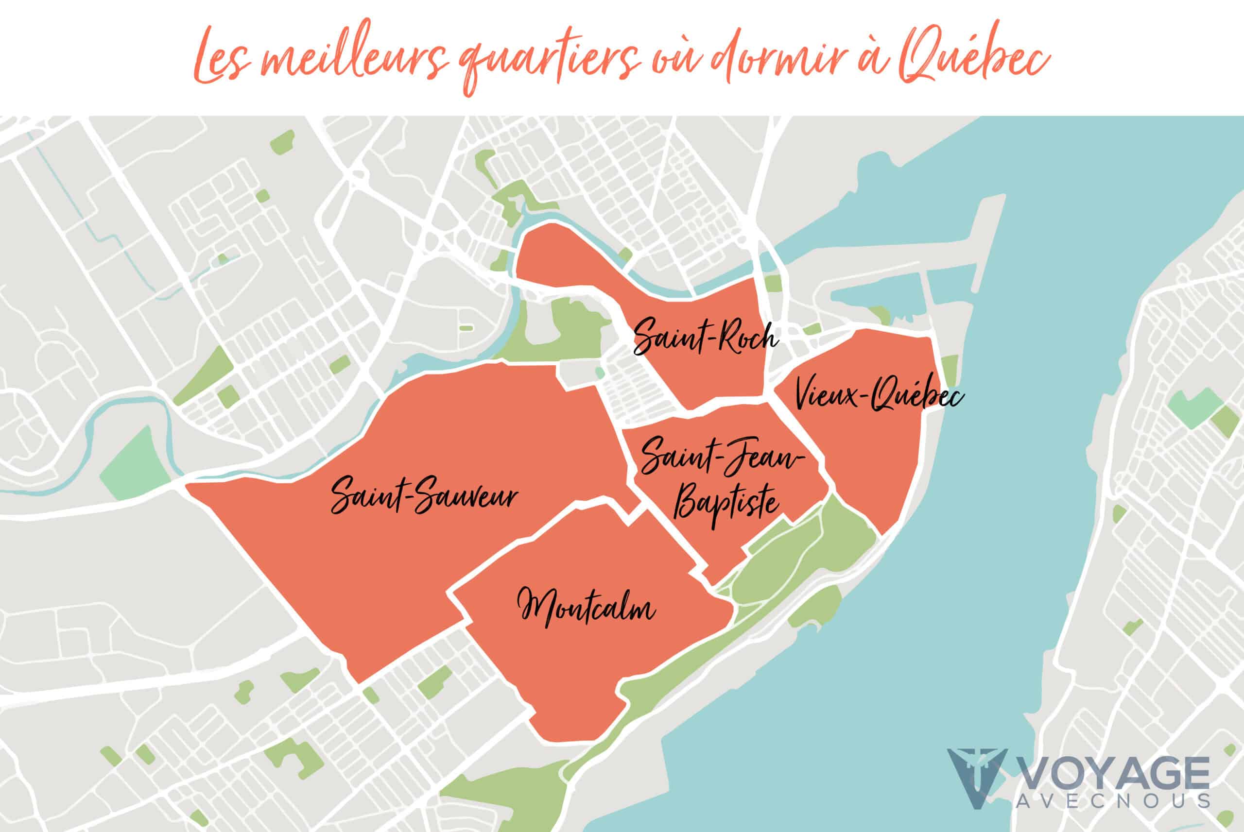 map ou dormir quebec