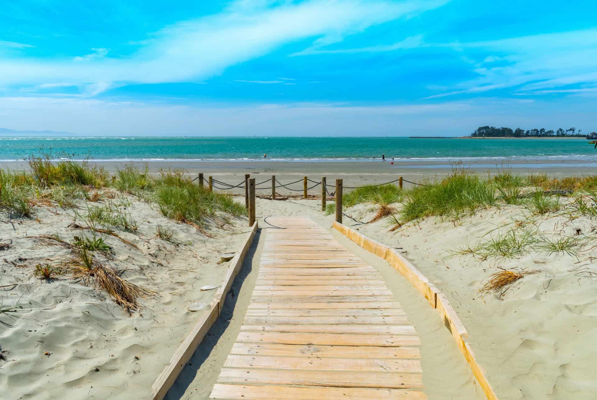 tahunanui beach nouvelle zelande