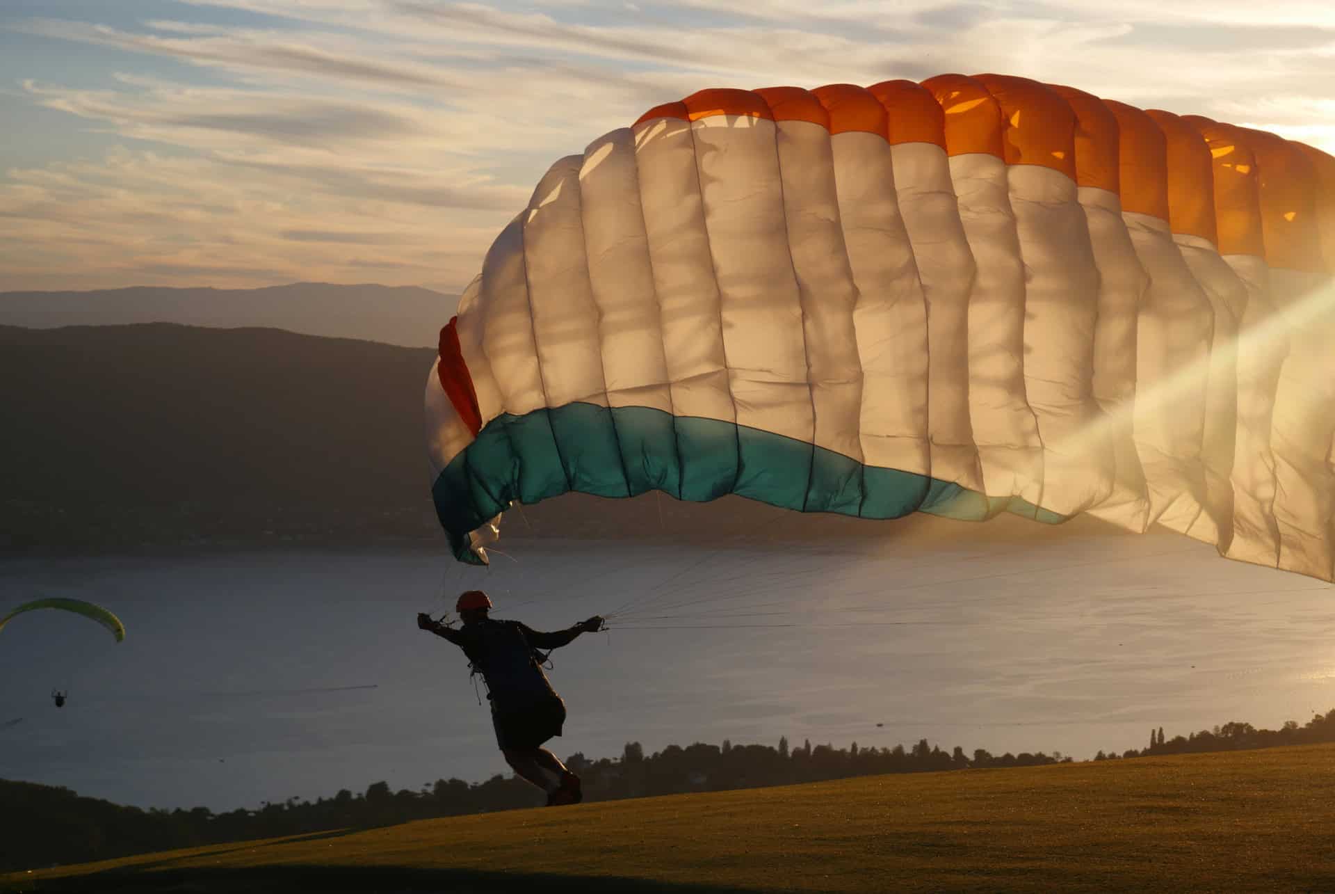 saut parachute a annecy decollage