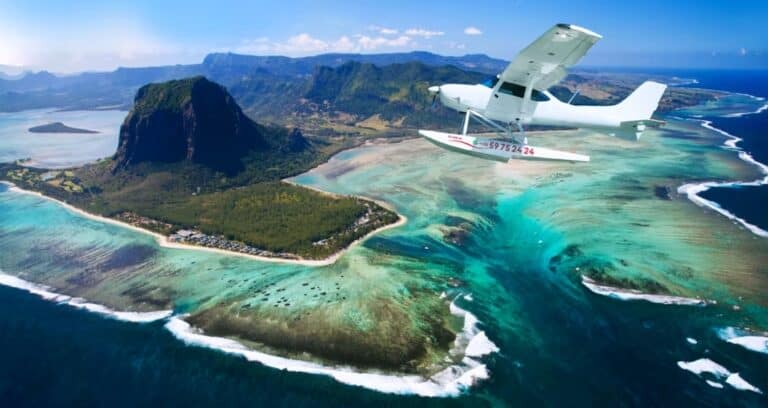 Vol en hydravion au-dessus de l'Île Maurice