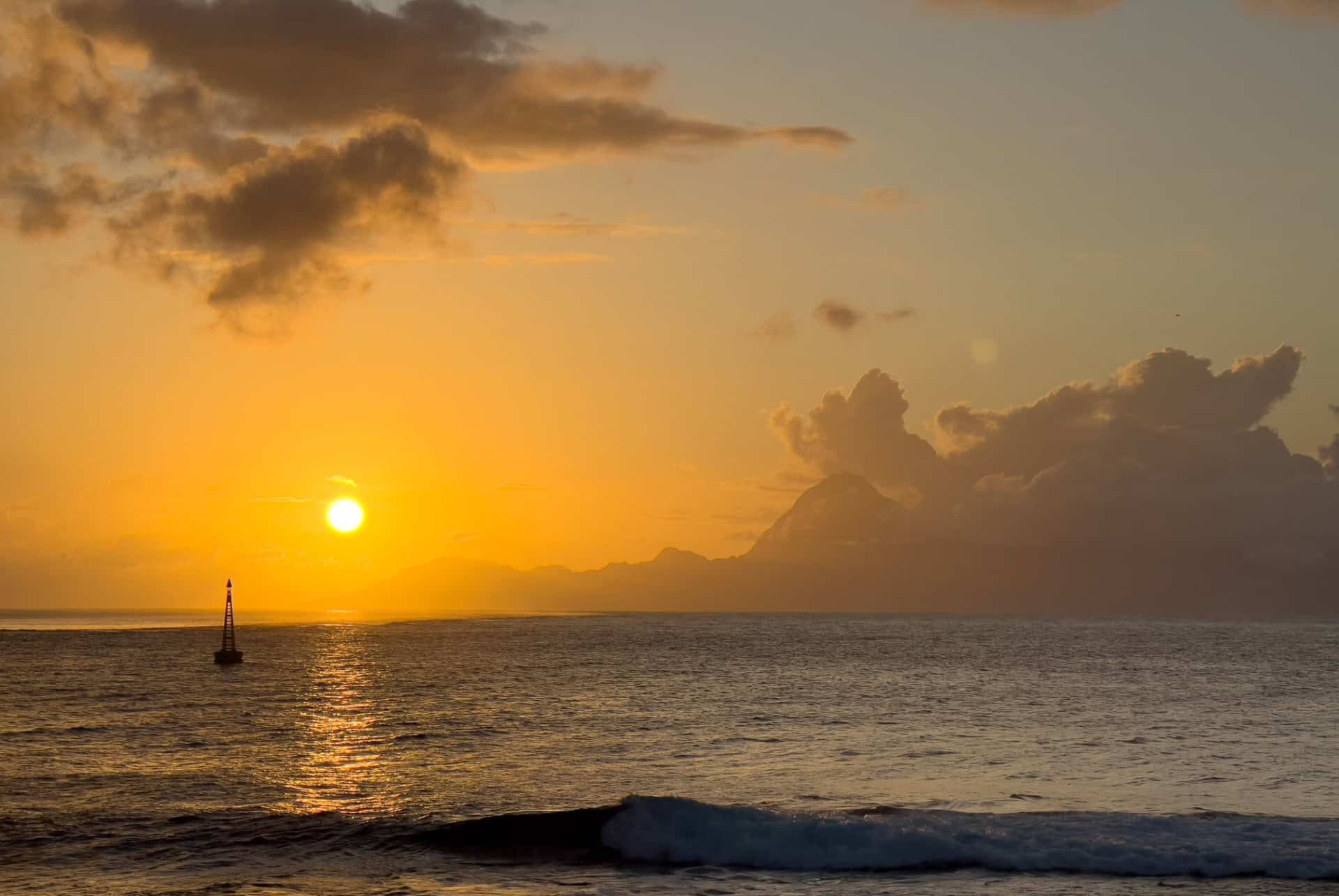 coucher de soleil papeete