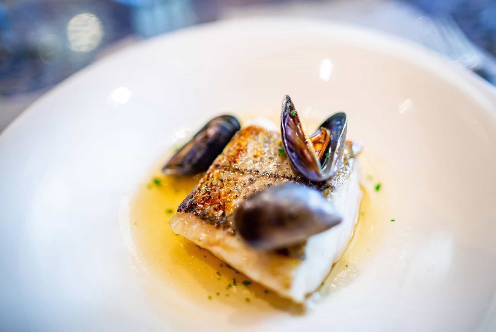plat poisson restaurant du musée Guggenheim Bilbao