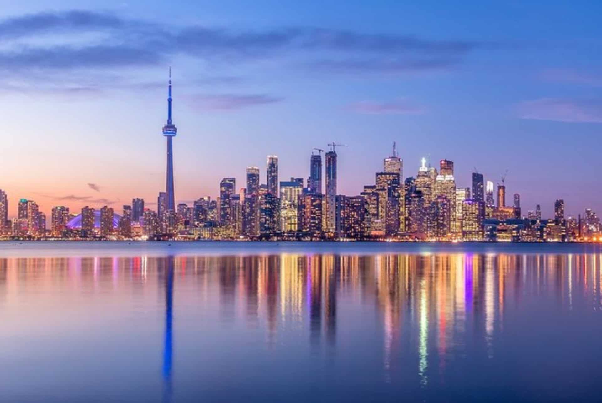 toronto skyline de nuit