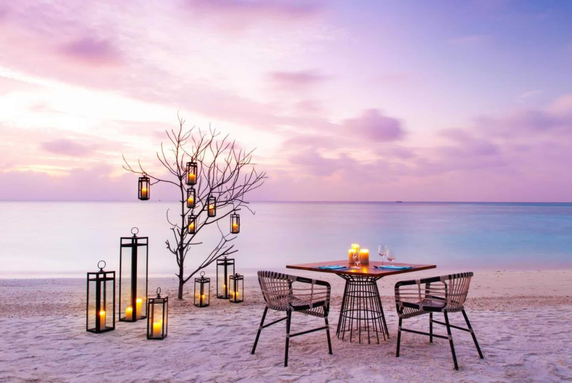 kandima maldives diner romantique