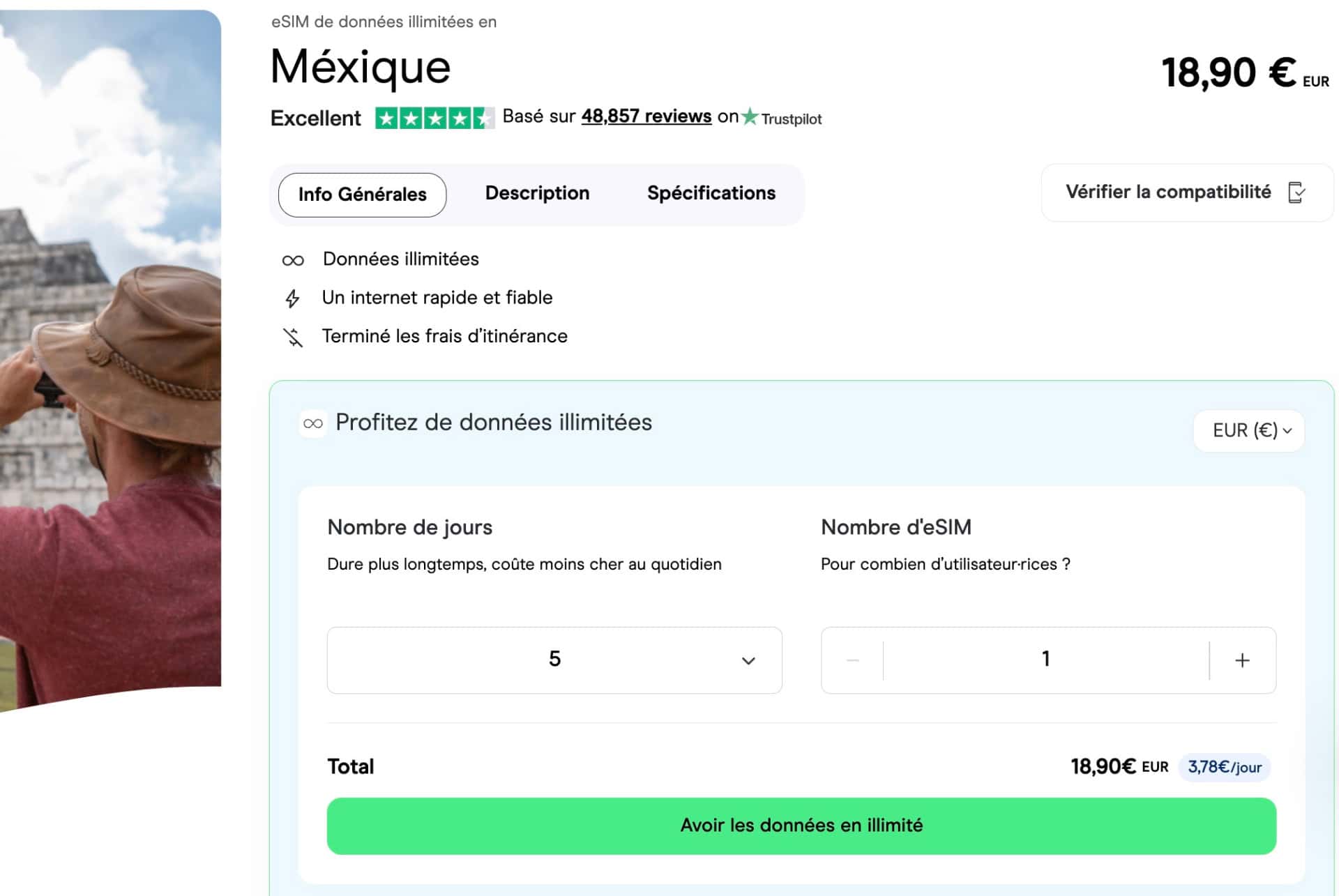 mexique esim holafly
