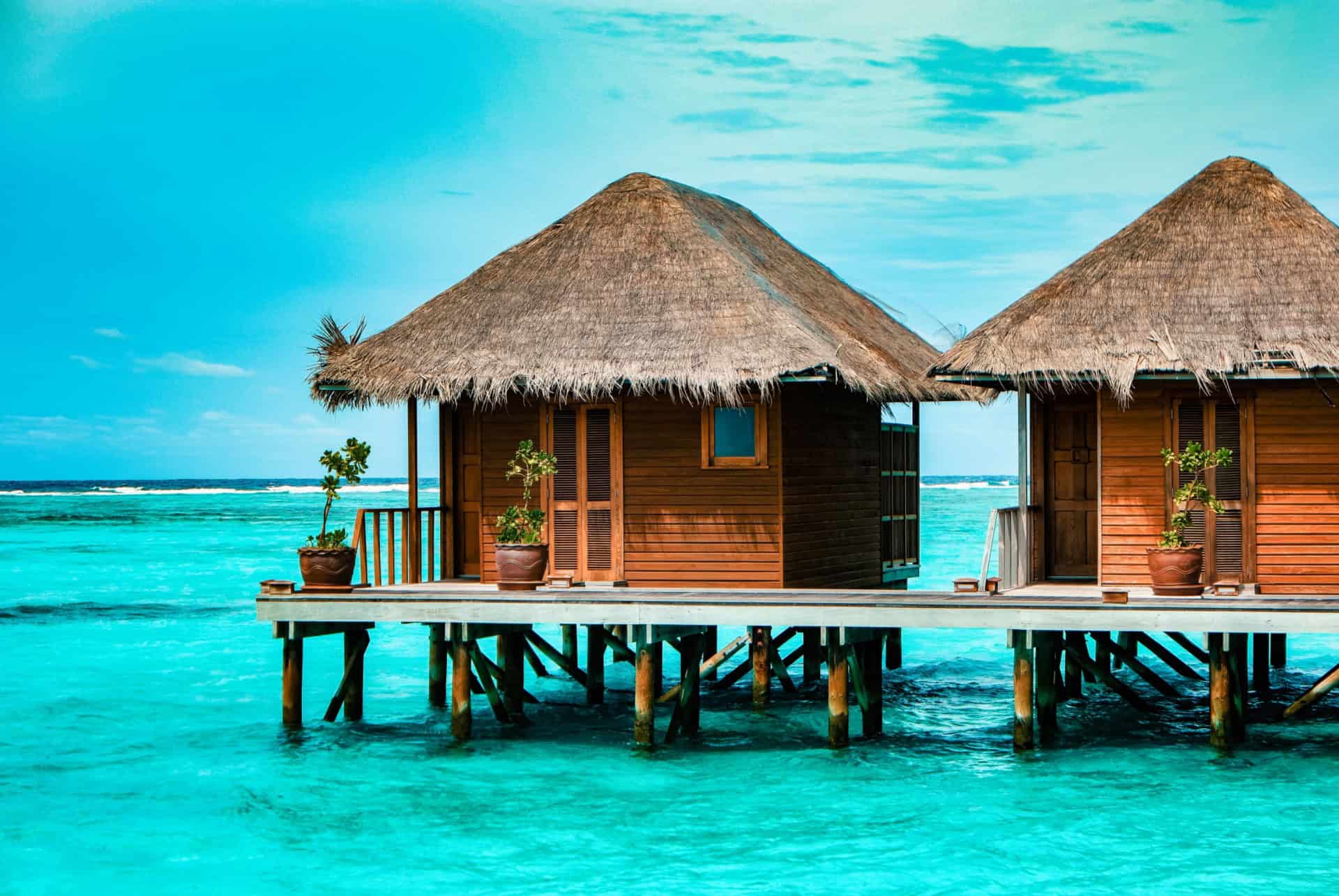 ou dormir aux maldives villas pilotis