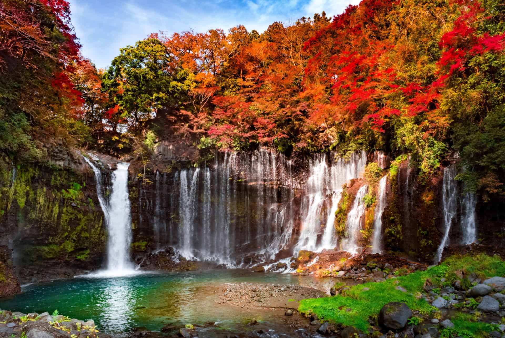 shiraito falls mont fuji