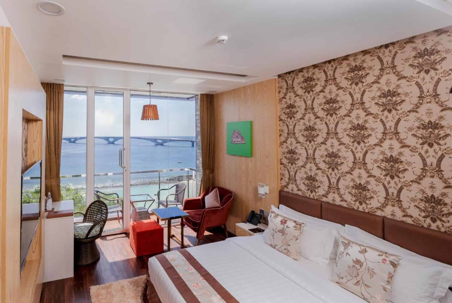 summer beach maldives chambre