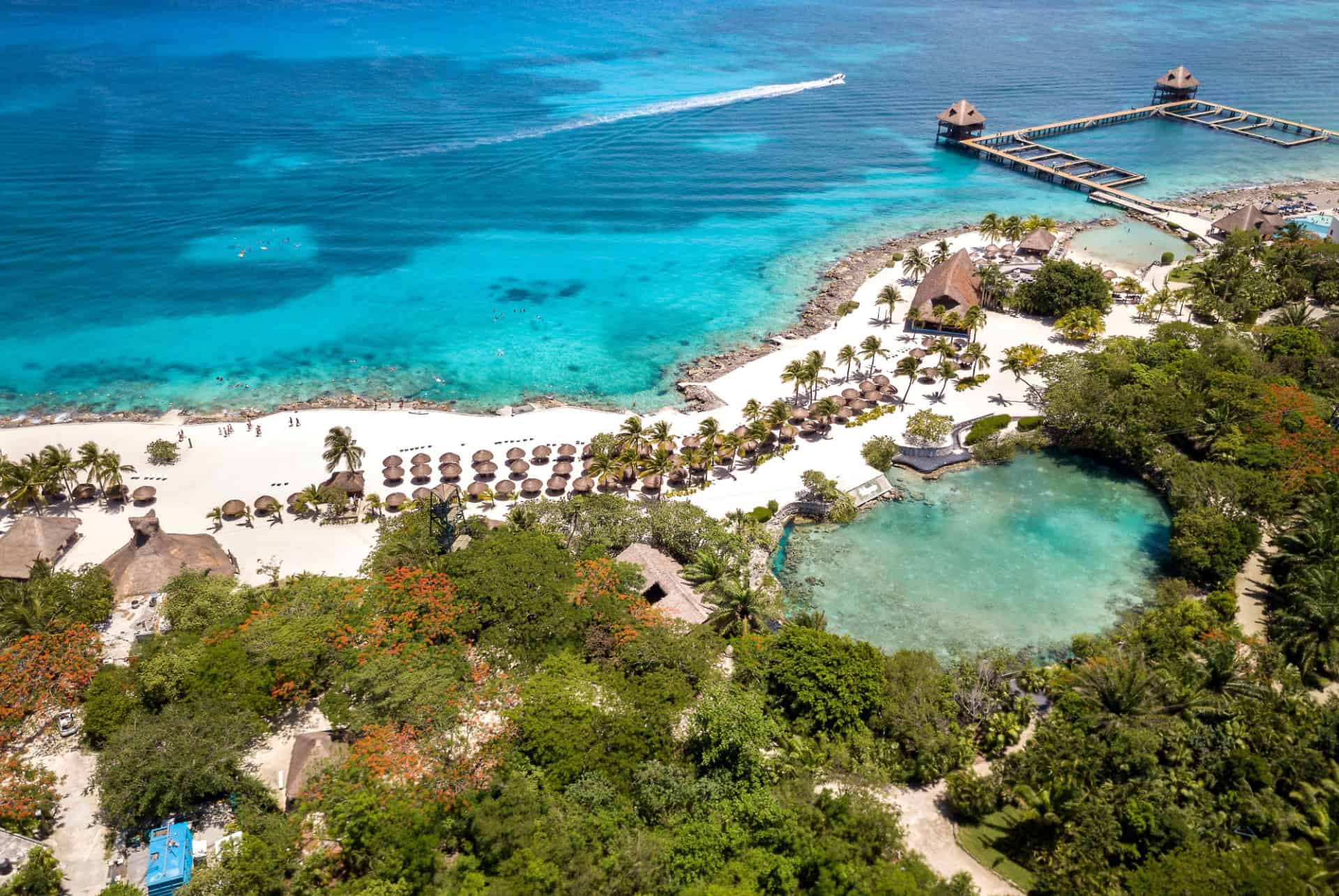 vue aerienne cozumel mexique