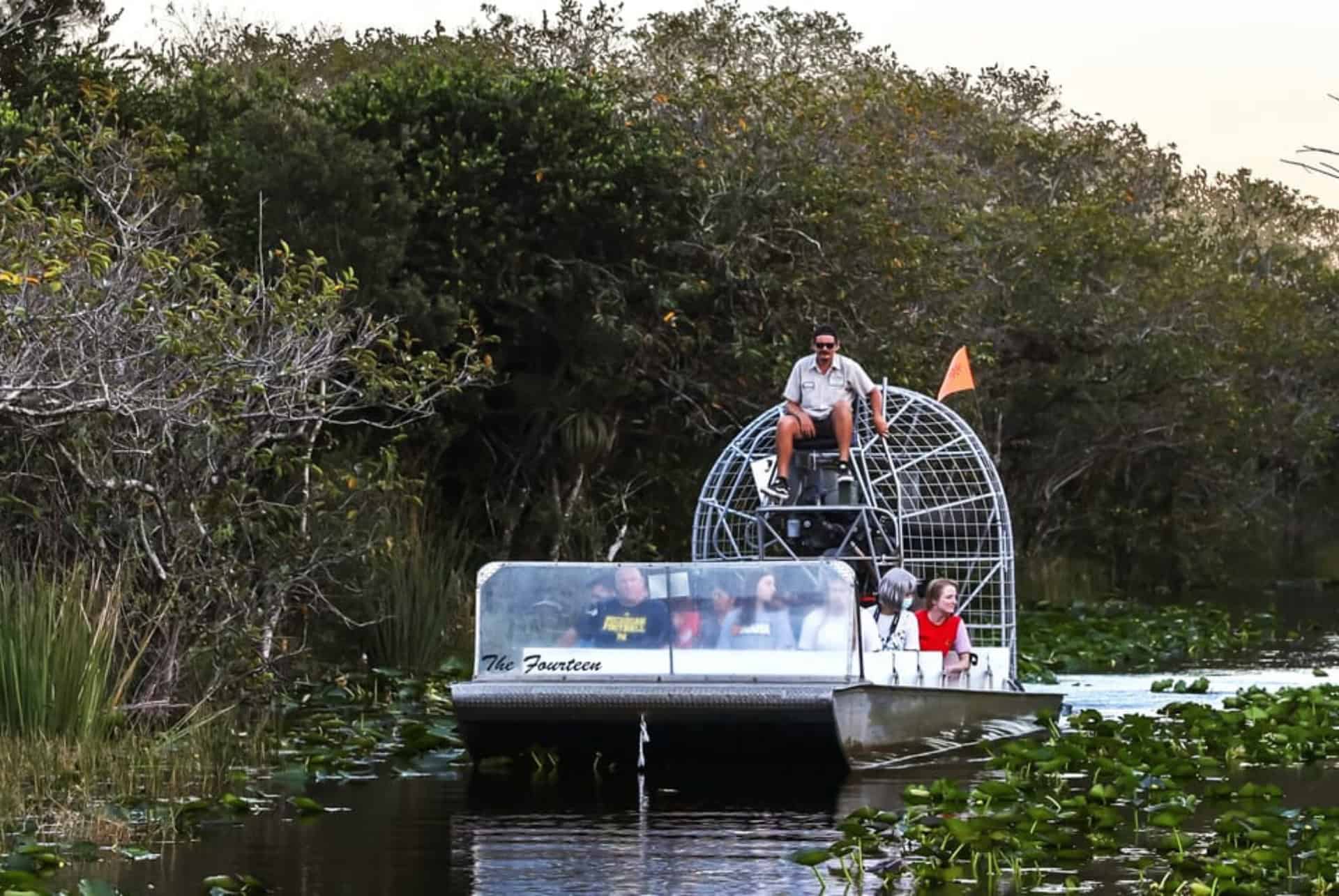 aeroglisseur au parc des everglades