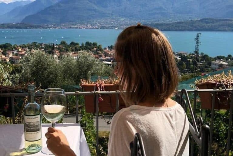 Dégustation de vin sur le lac de Côme