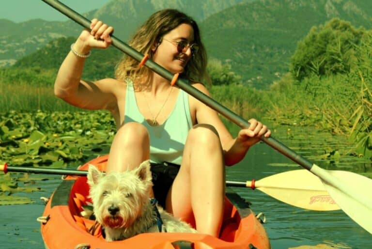 Kayak sur le lac Skadar